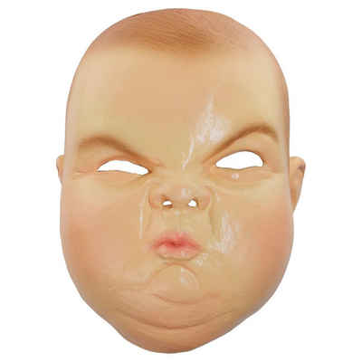 Ghoulish Productions Verkleidungsmaske Grummeliges Baby Maske, Speckiges Babyface mit mieser Stimmung