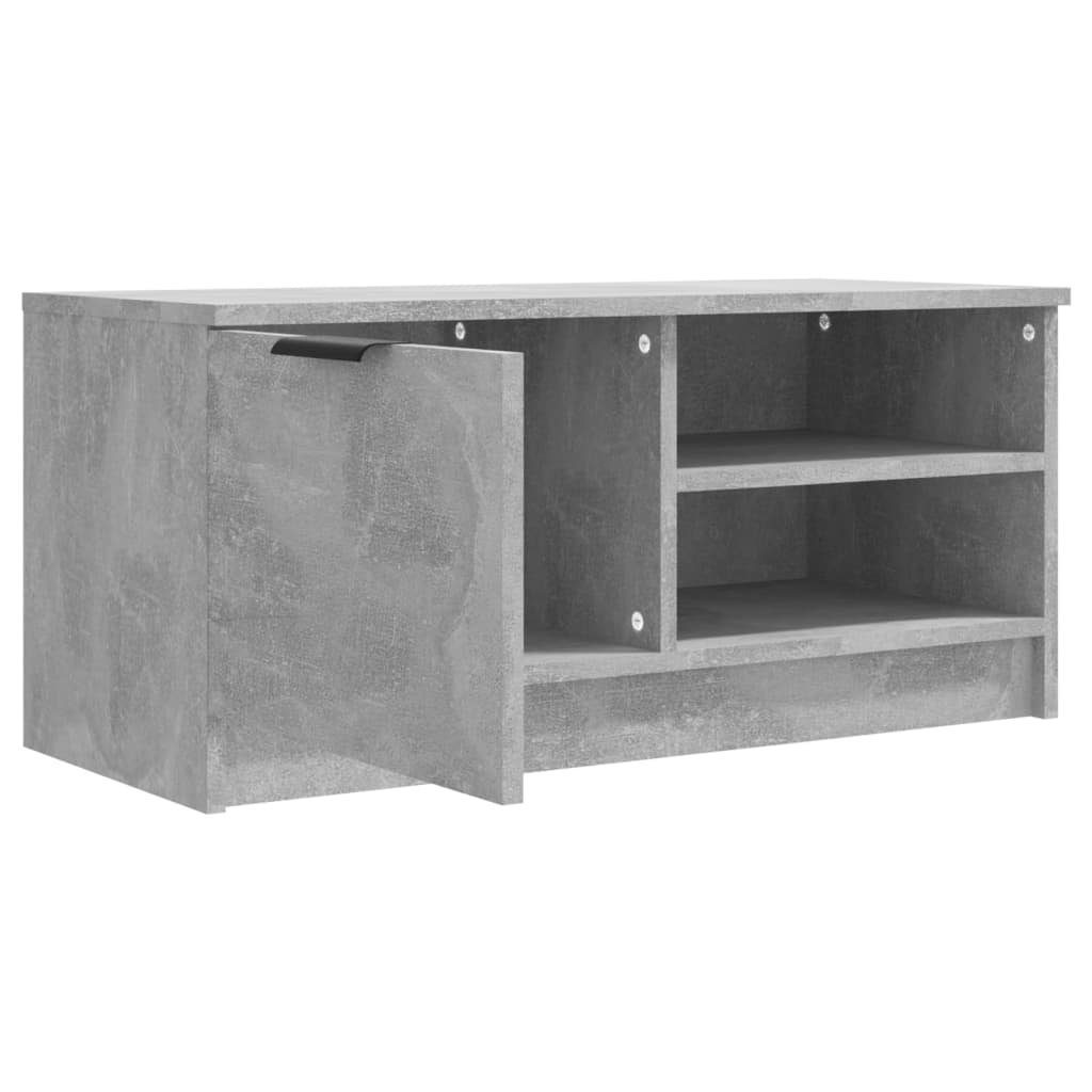 Holzwerkstoff (1-St) TV-Schrank cm 80x35x36,5 Betongrau TV-Schrank vidaXL