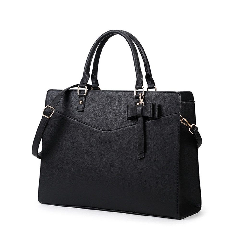 Handtasche Handtasche Laptoptasche Wasserdicht PU Leder Damen Shopper 15.6 Zoll