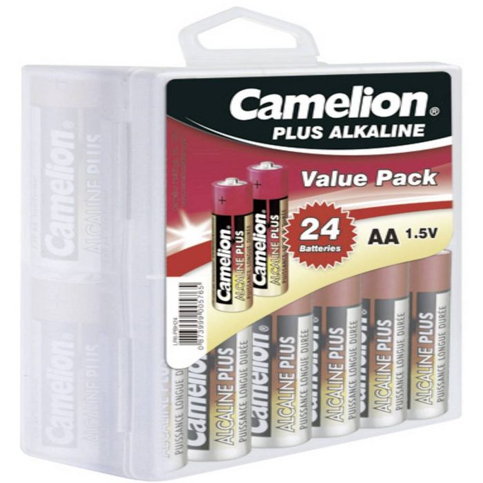 Camelion Alkaline Mignon-Batterien Box 24er-Set Akku