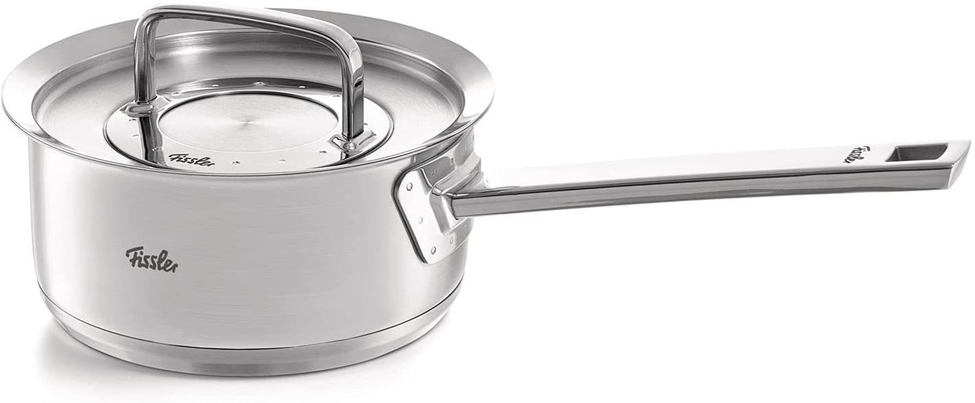 Fissler Kasserolle ORIGINAL-PROFI COLLECTION®, Edelstahl 18/10 (2-tlg), mit breitem Schüttrand, Kaltmetallgriffen. Made in Germany, Induktion