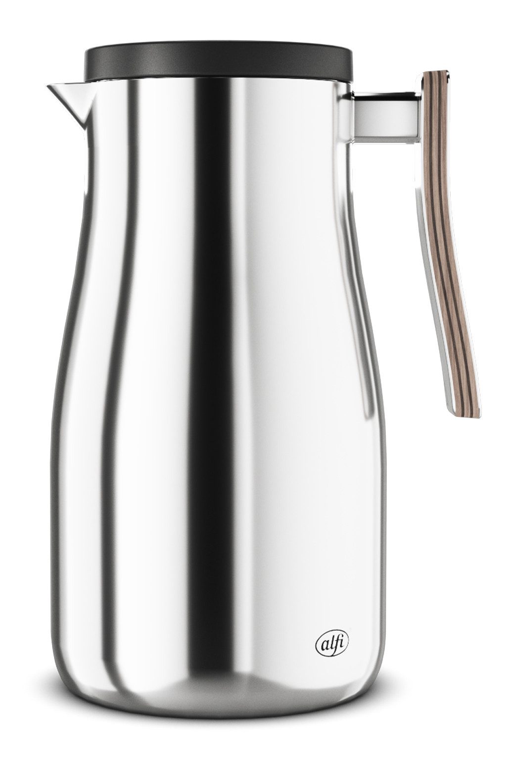 Alfi Isolierkanne STUDIO ALLURE, aus doppelwandigem Edelstahl, 1 l, (1-St), 12h heiß & 24h kalt, ergonomischer Griff, große Öffnung