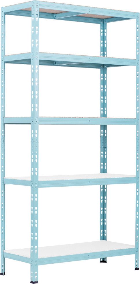Trend Line Schwerlastregal Schwerlastregal Stahl 180 x 90 x 40 cm 5 Holzböd günstig online kaufen
