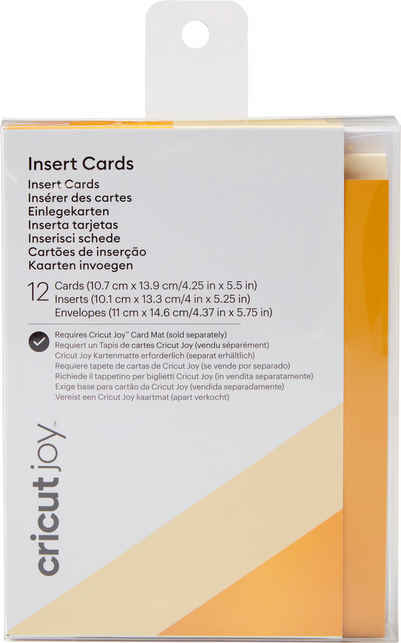 Cricut Kraftpapier Joy Doppelkarten mit Einleger & Umschlägen, Insert Cards, 10,7 cm x 13,9 cm