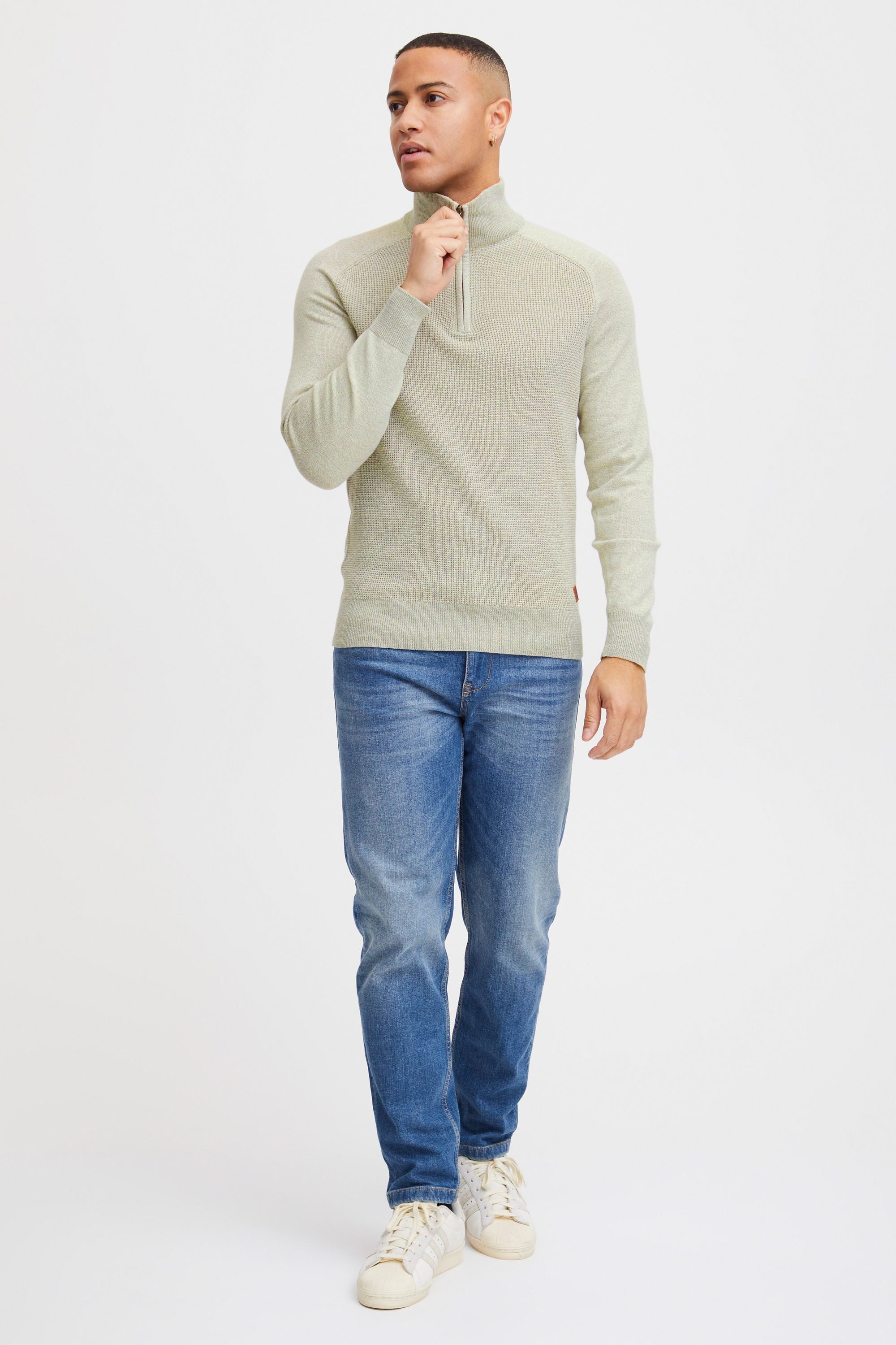 Blend Troyer BHGrandolf Grobstrick-Troyer mit Stehkragen