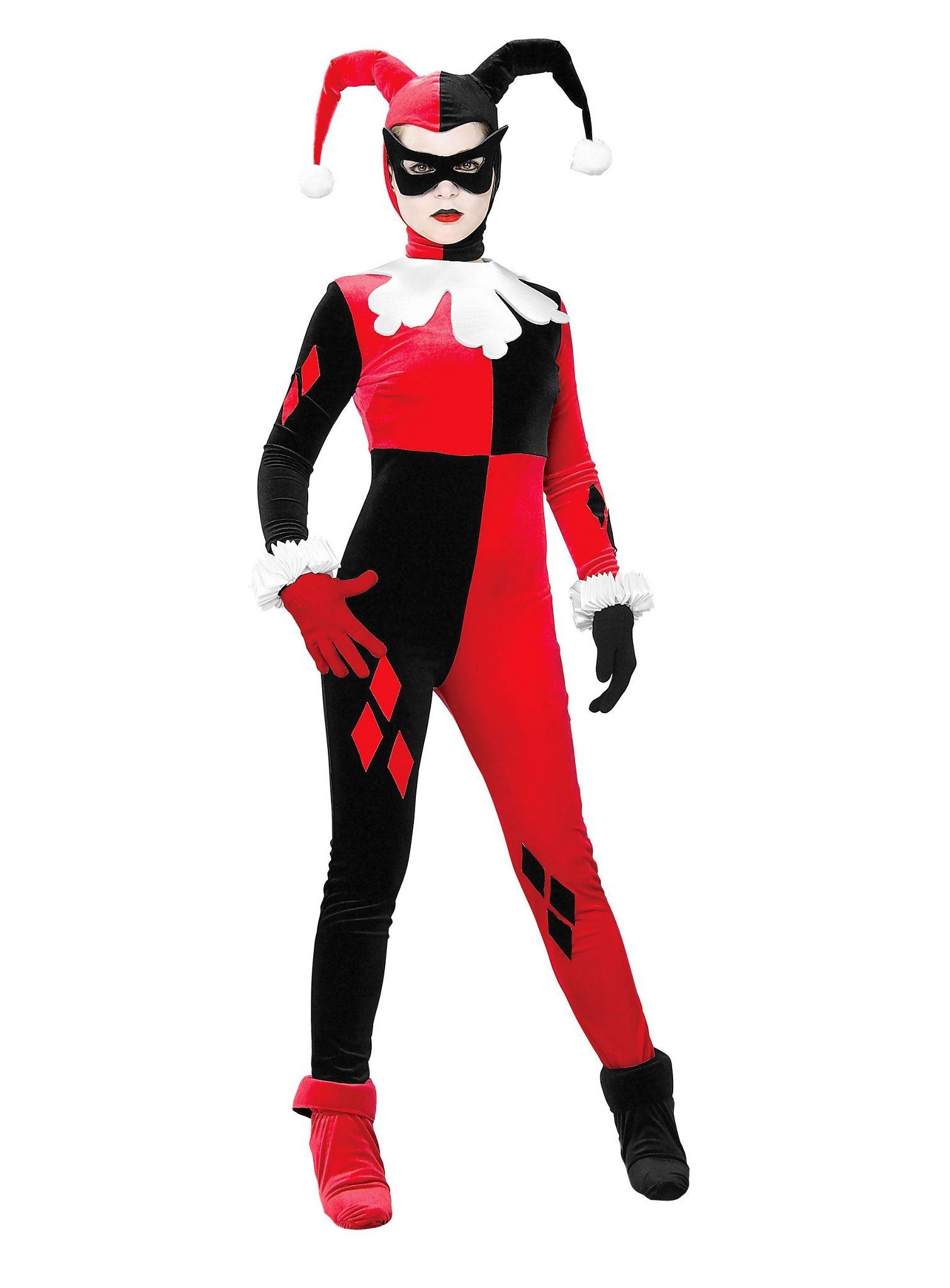 Rubie´s Kostüm Harley Quinn Kostüm, Zehnteiliges Batman-Schurkin Kostüm
