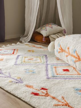 Kinderteppich Malika, benuta, rechteckig, Höhe: 11 mm, Kunstfaser, Berber, Ethno-Style, Wohnzimmer