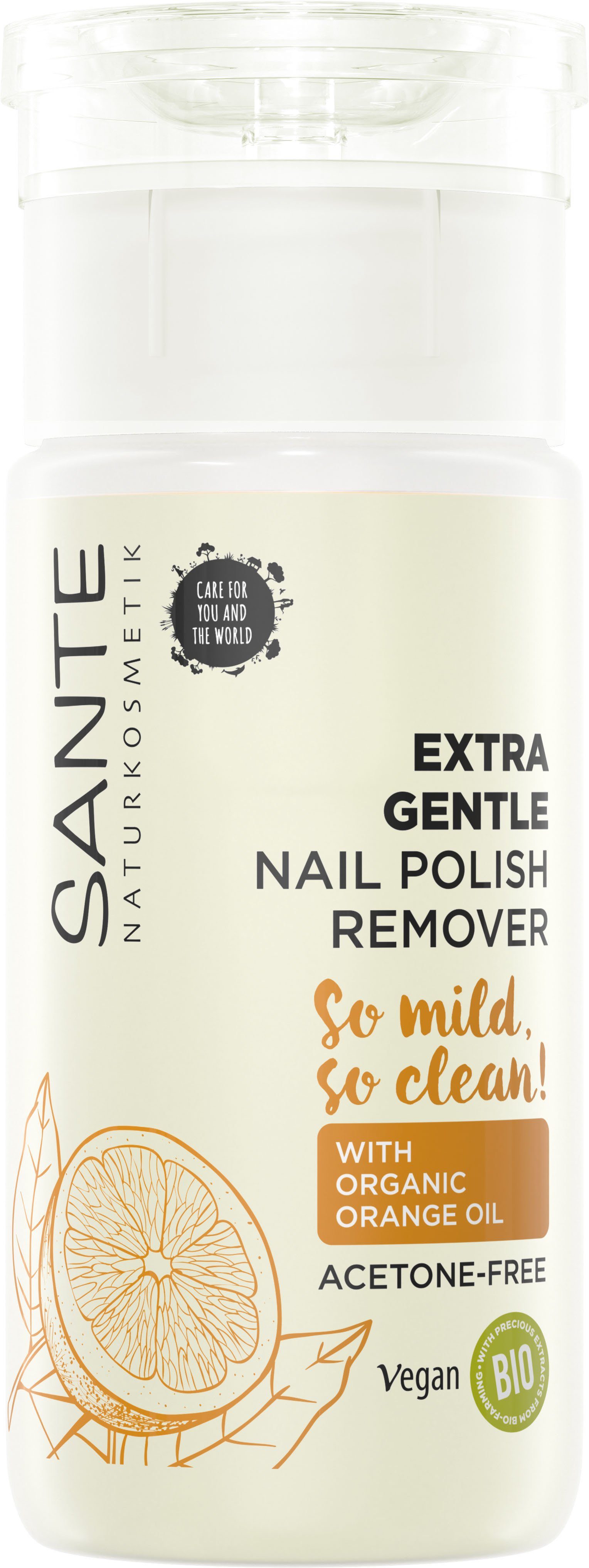 Extra Remover Gentle Nail Polish Nagellackentferner SANTE