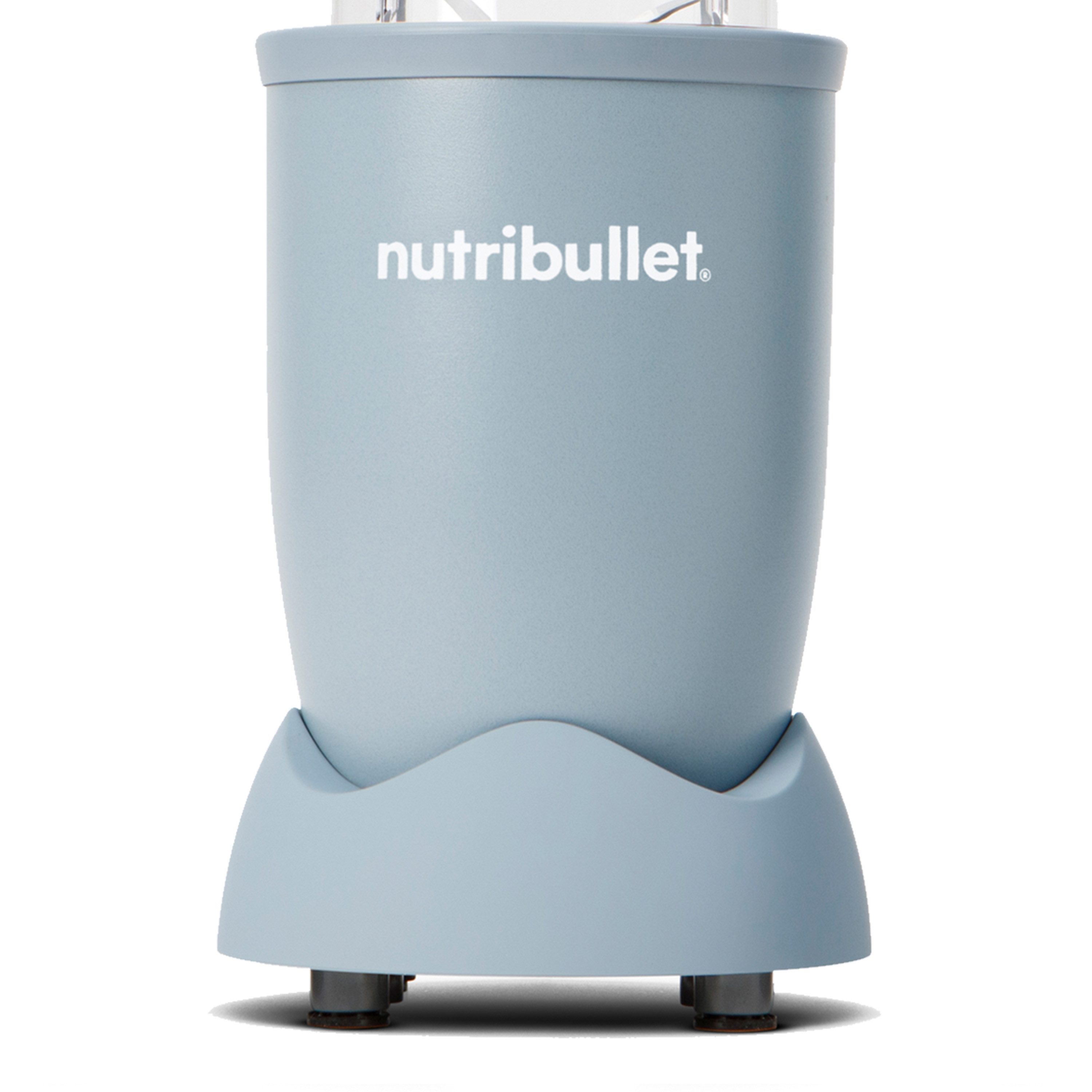 nutribullet Standmixer Pro NB907MASL- kompakter Mixer, 900W, Hellblau, 900 W, Drücken, drehen, mixen; starker Motor;Becher+Zubehör spülmaschinenfest