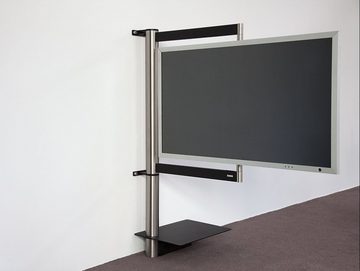 wissmann raumobjekte Schwenkbare Fernsehhalterung TV-Wandhalterung, (bis 55,00 Zoll, TV Erhöhung mit DVD Board, Made in Germany)