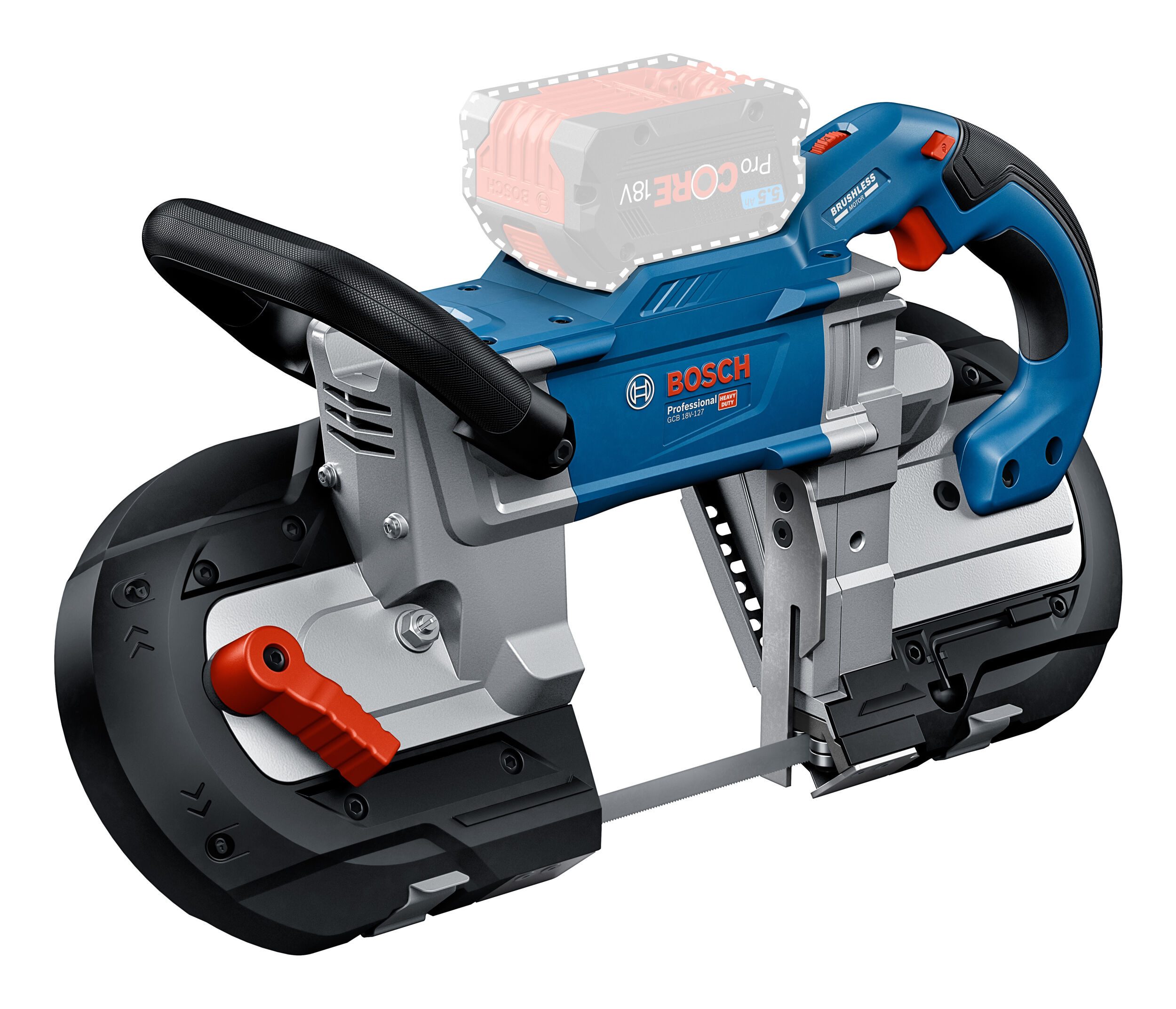 BOSCH Akku-Bandsäge GCB 18V-127, Ohne Akku - im Karton