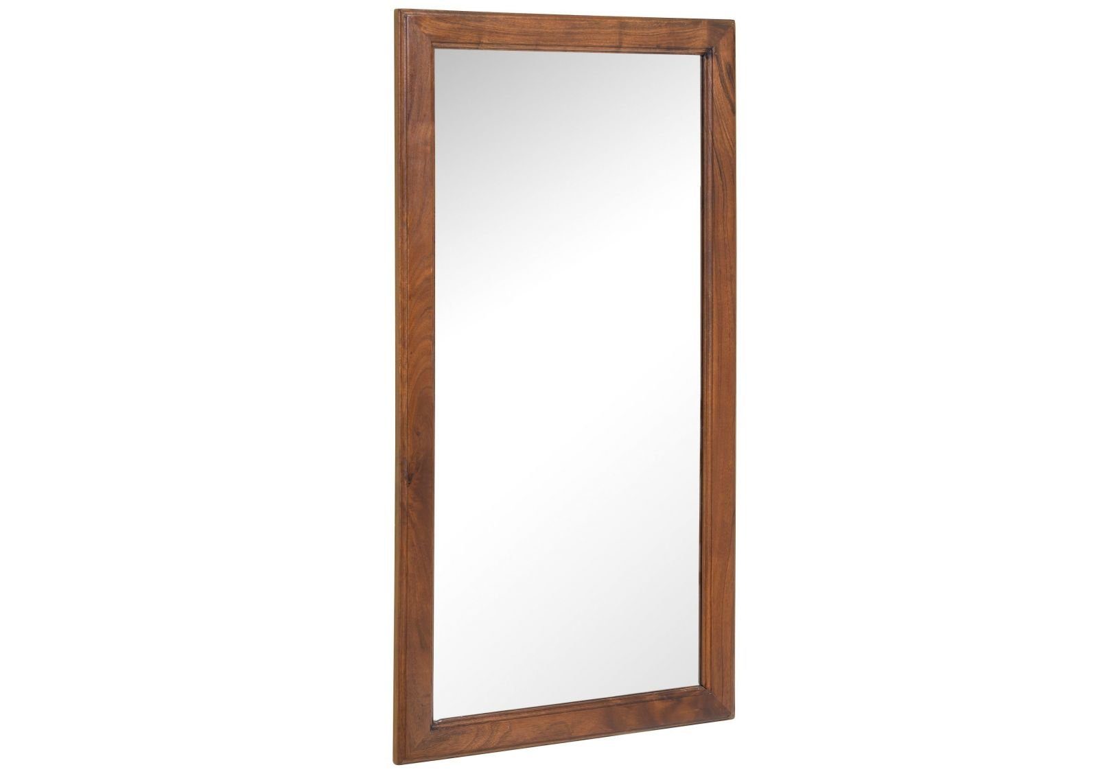 Massivmoebel24 Зеркало (1-St., Зеркало Akazie 115x6x60 nougat lackiert OXFORD #327)