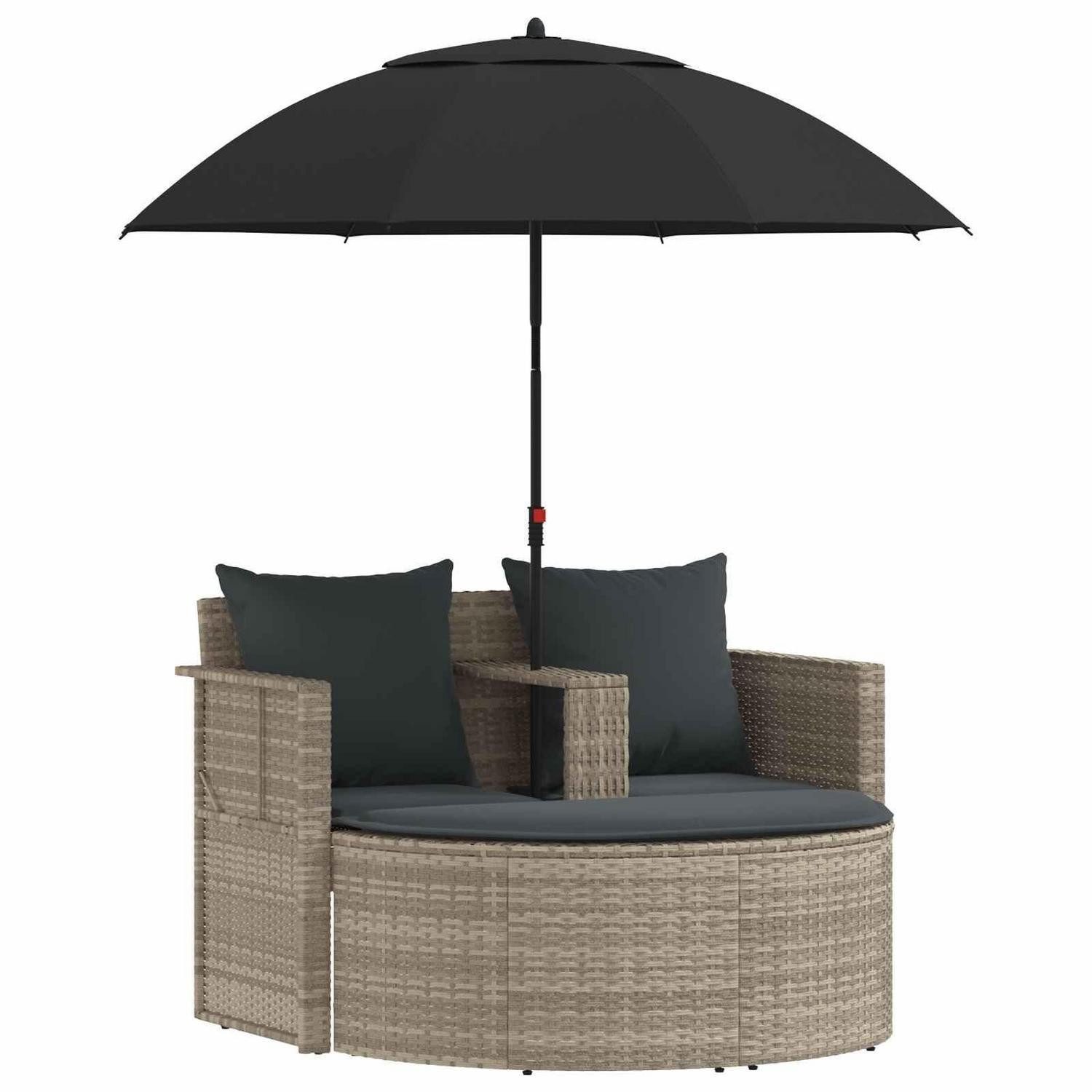 LuxusKollektion Gartensofa Garten-Sofa 8-tlg. Poly-Rattan, 8 Teile