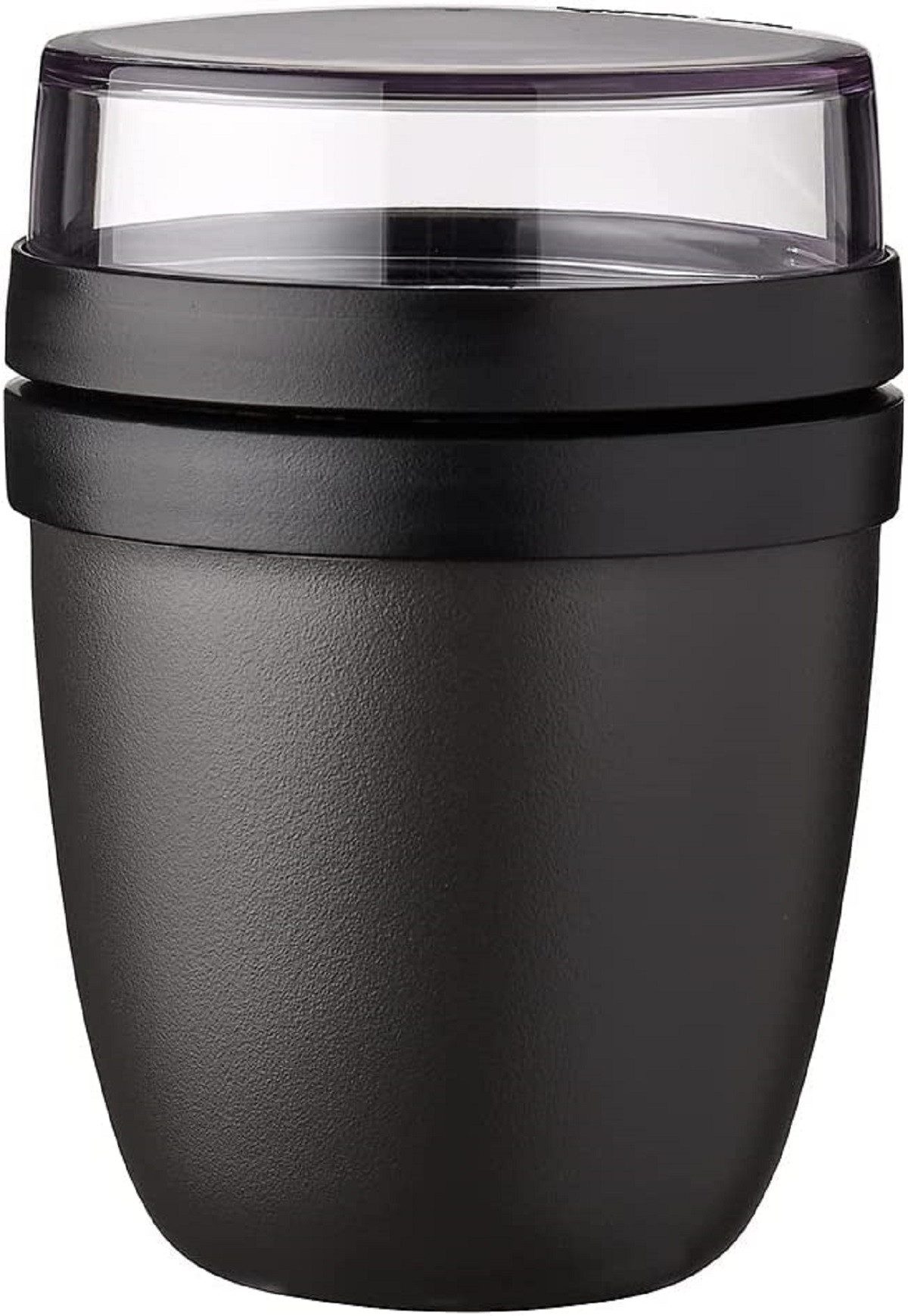 Mepal Lunchbox Lunchpot 2-teilig Kunststoff To Go Frühstück, Polypropylen (PP), PCTG, geeignet für Tiefkühler, Mikrowelle & Spülmaschine, Nordic Black