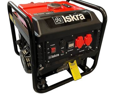 Iskra Stromgenerator BLD3300i 4-Takt Benzin-Motor 3300Watt Inverter 8h Betriebszeit, 4,60 in kW, Maximale Motorleistung: 4.6 kW