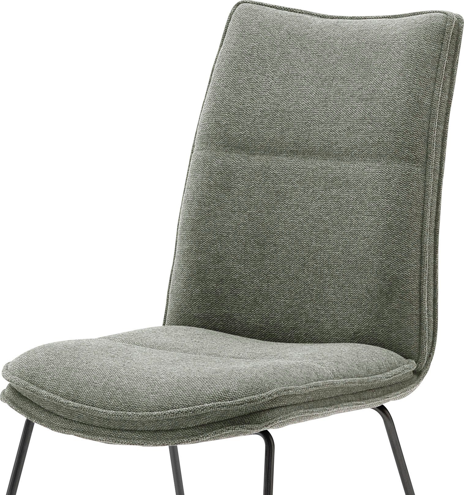 MCA furniture Hampton (Set, Olive belastbar 120 lackiert St), bis Schwarz | Stuhl Olive matt | Stuhl 2 Kg
