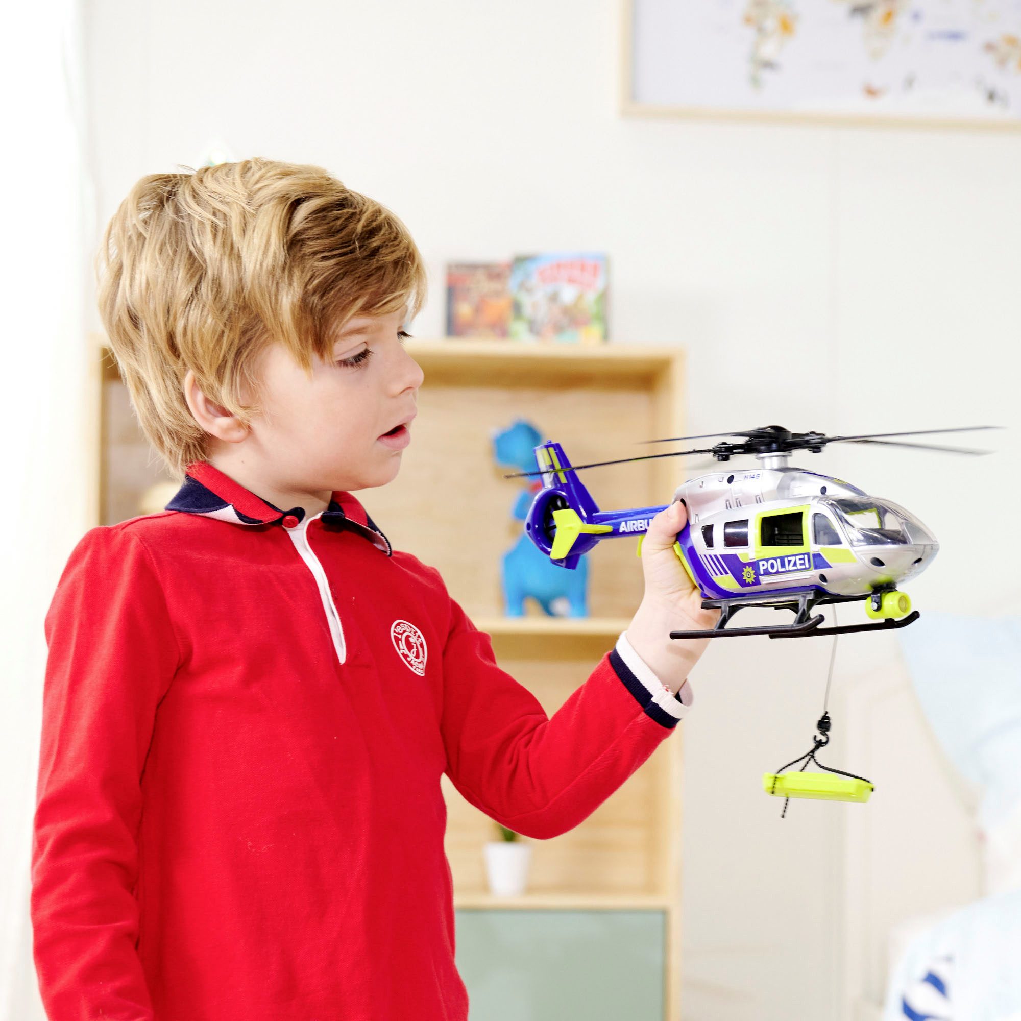 Dickie Toys Spielzeug-Hubschrauber Police Helicopter, mit Funktionen
