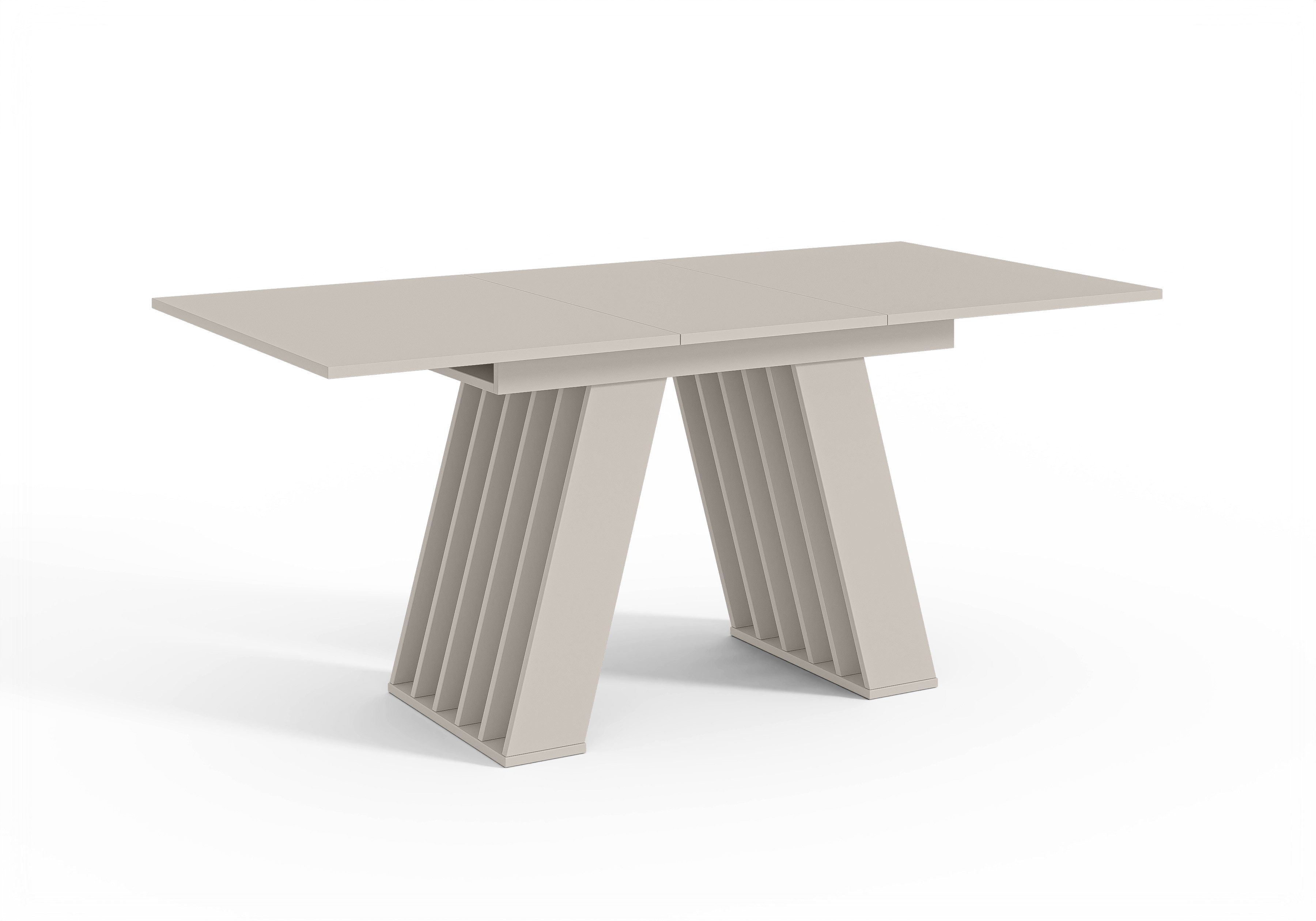 Home Collective Esstisch ausziehbar Tisch Küchentisch Esszimmertisch Ausziehtisch (Esszimmer Küche Wohnzimmer Esstisch erweiterbar), modernes Design mit A-Linie – Bild 2 von 5