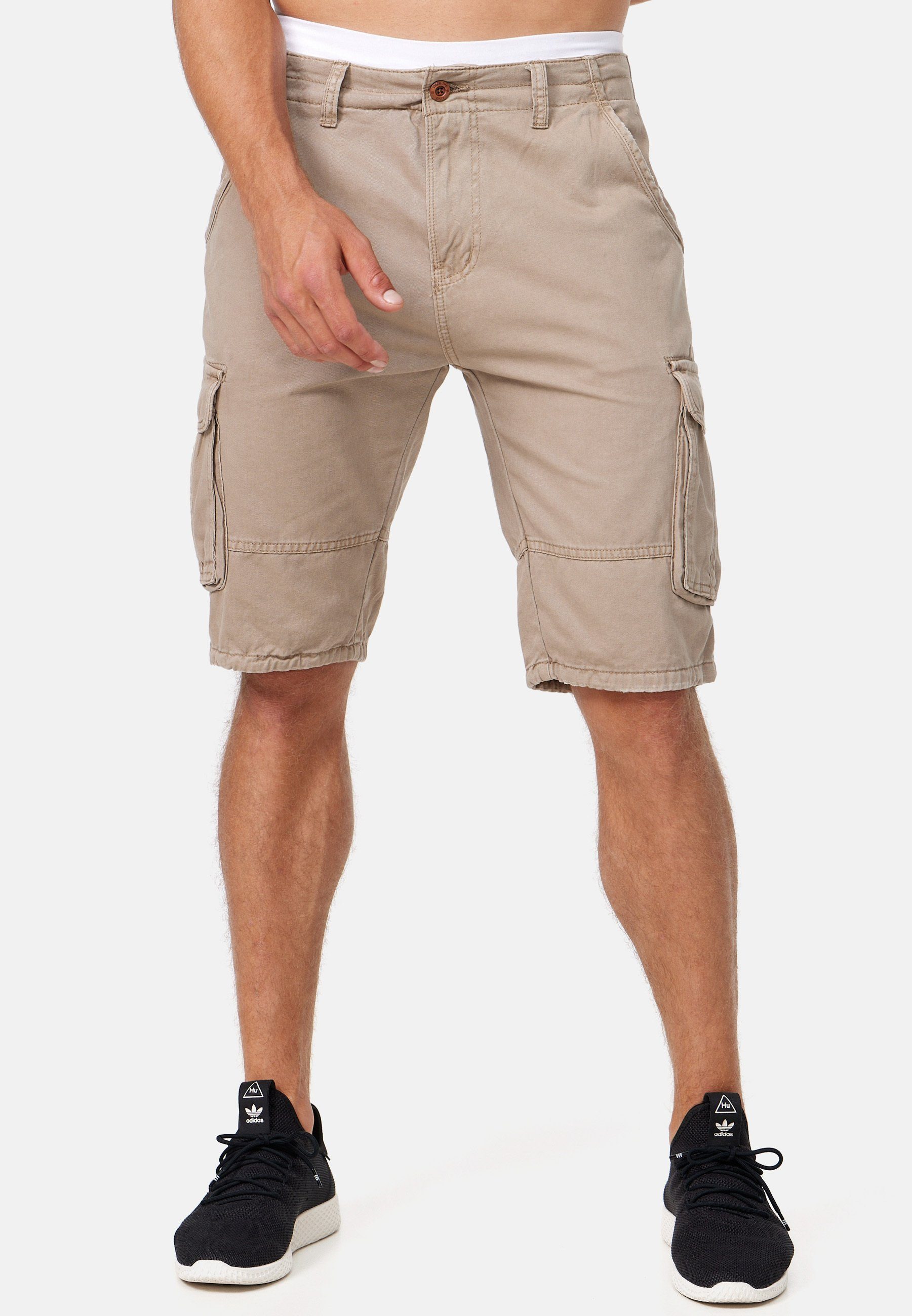 Indicode Cargoshorts Herren Monroe Cargo Cargo Shorts Herrenshorts mit 6 Ta günstig online kaufen