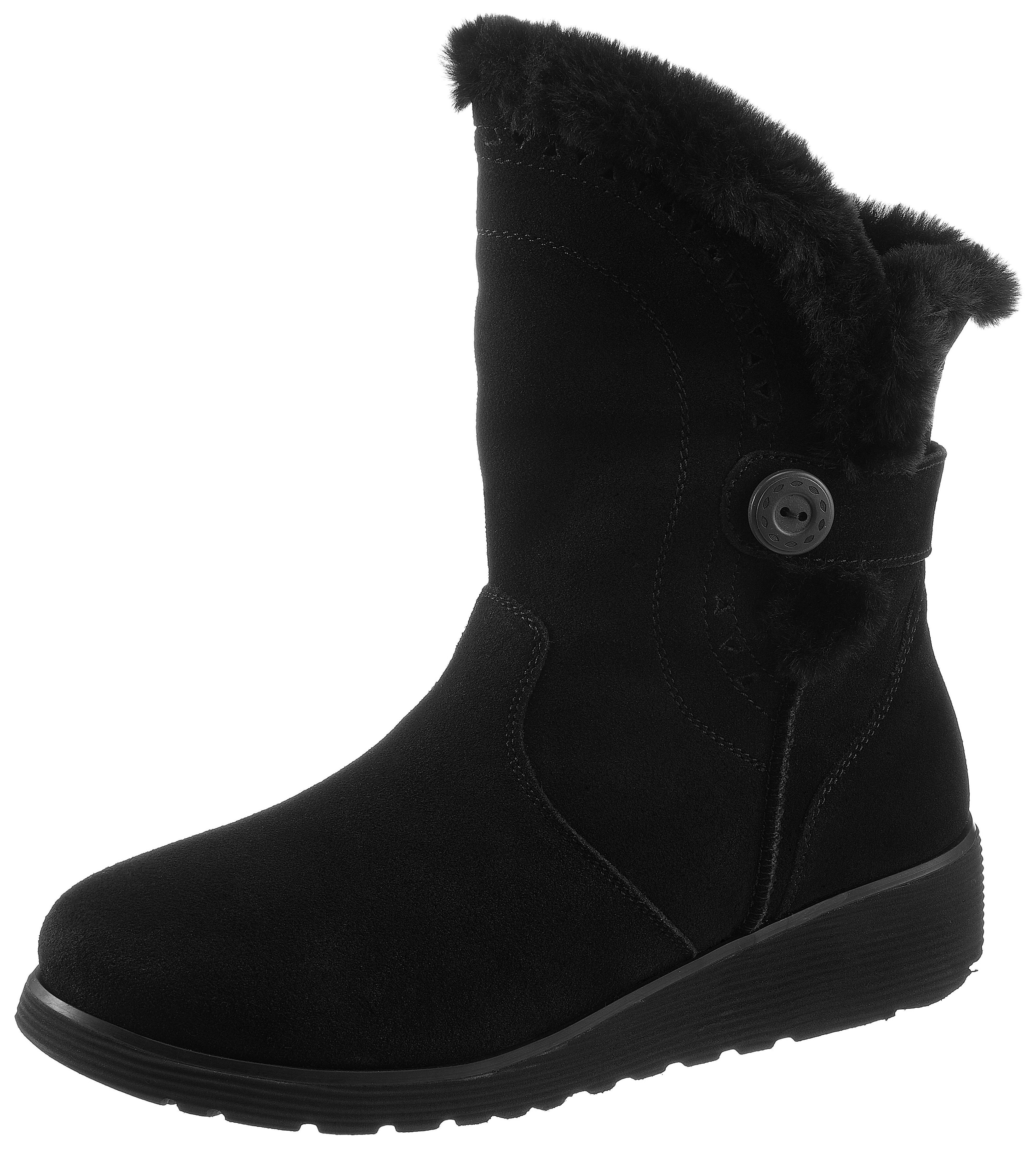 skechers keepsakes wedge cozy peak mid boot