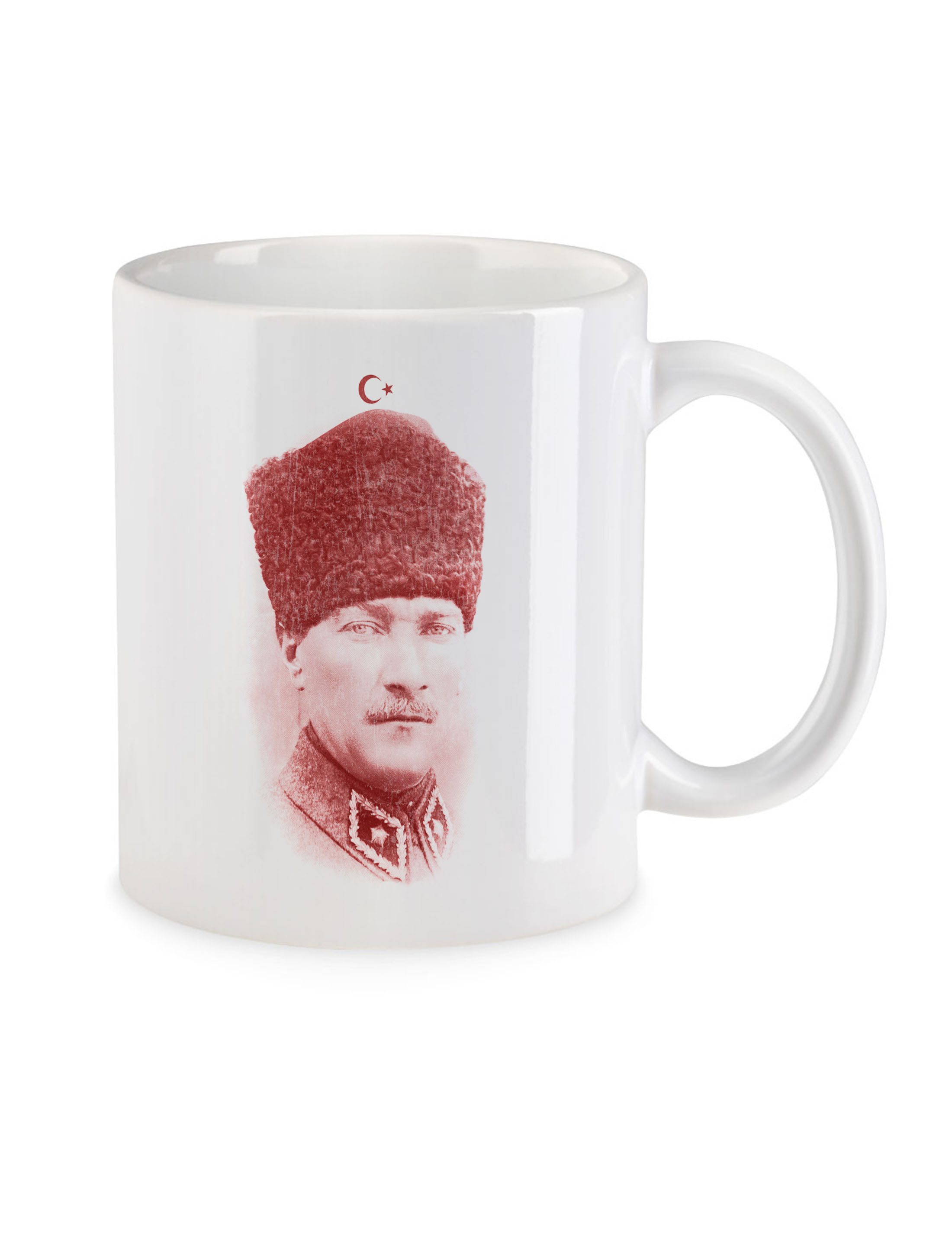 Urban Backwoods Tasse AtaTürk Portrait Kaffeetasse Mustafa Kemal Ataturk Türkei Osmanisches, 1-tlg., Keramik, Reich Istanbul Republik Turkey