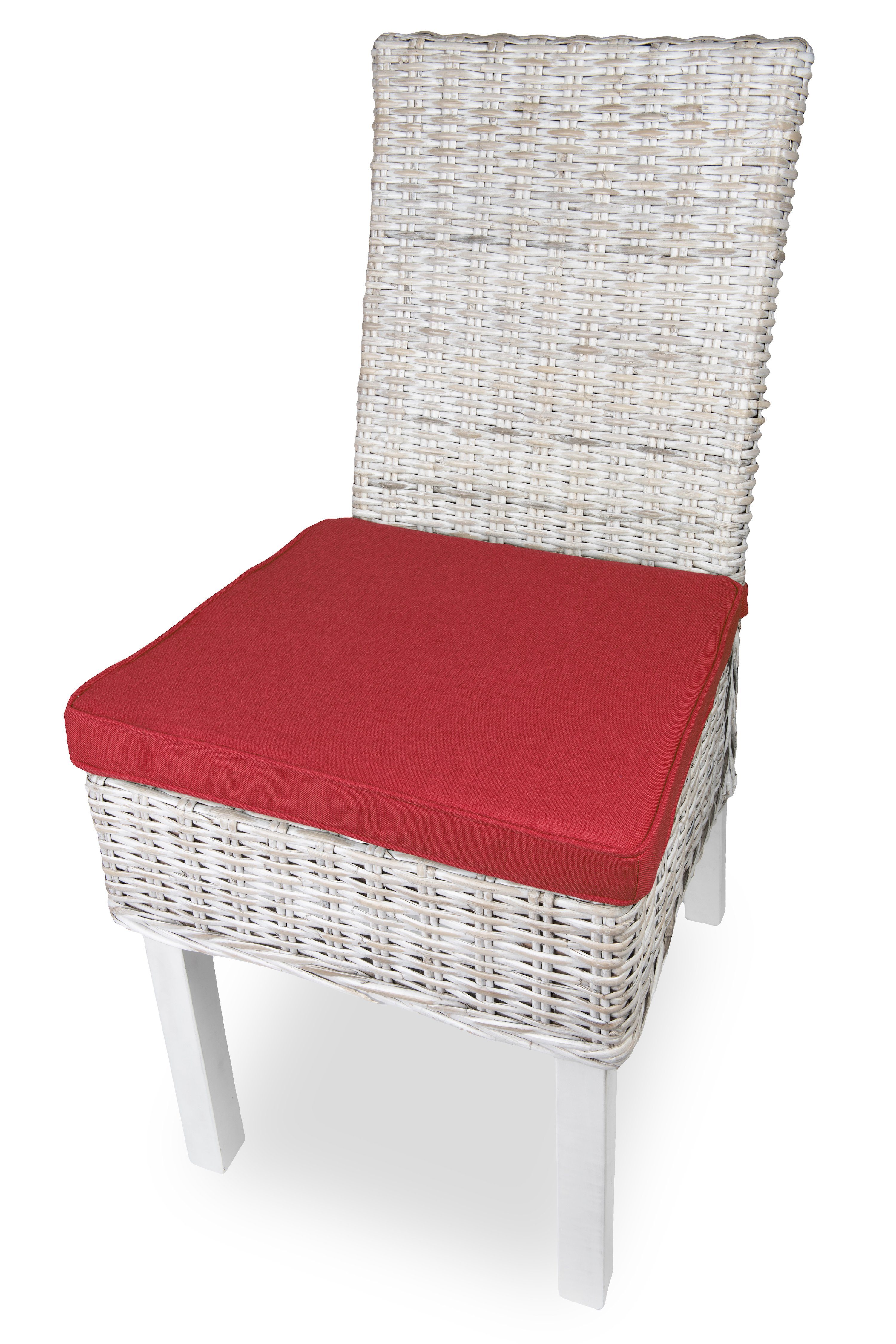 sunnypillow Stuhlkissen 4er Set Stuhlkissen 40 x 45 x 5cm