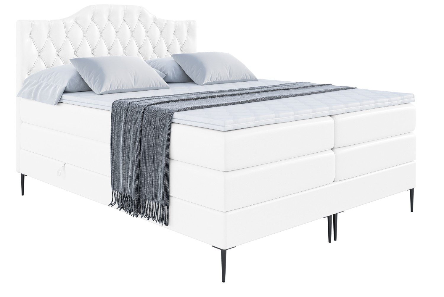 ALTDECOR Boxspringbett VILA-1-F KING (Multipocket-Matratze H4, günstig online kaufen