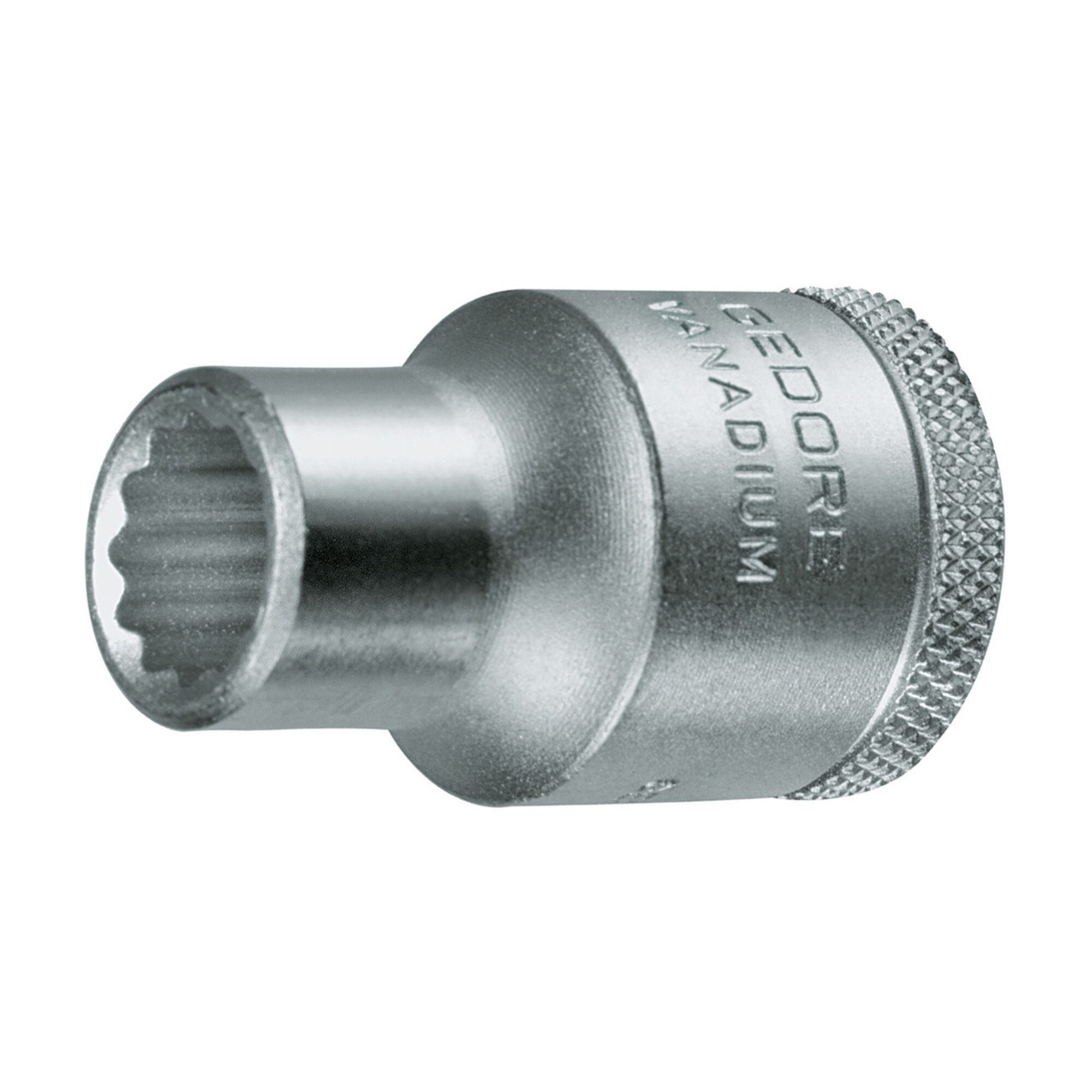 Gedore Stecknuss Gedore Steckschlüsseleinsatz, Nuss, 1/2'' 12,5 mm Antrieb, 12-kant, 19
