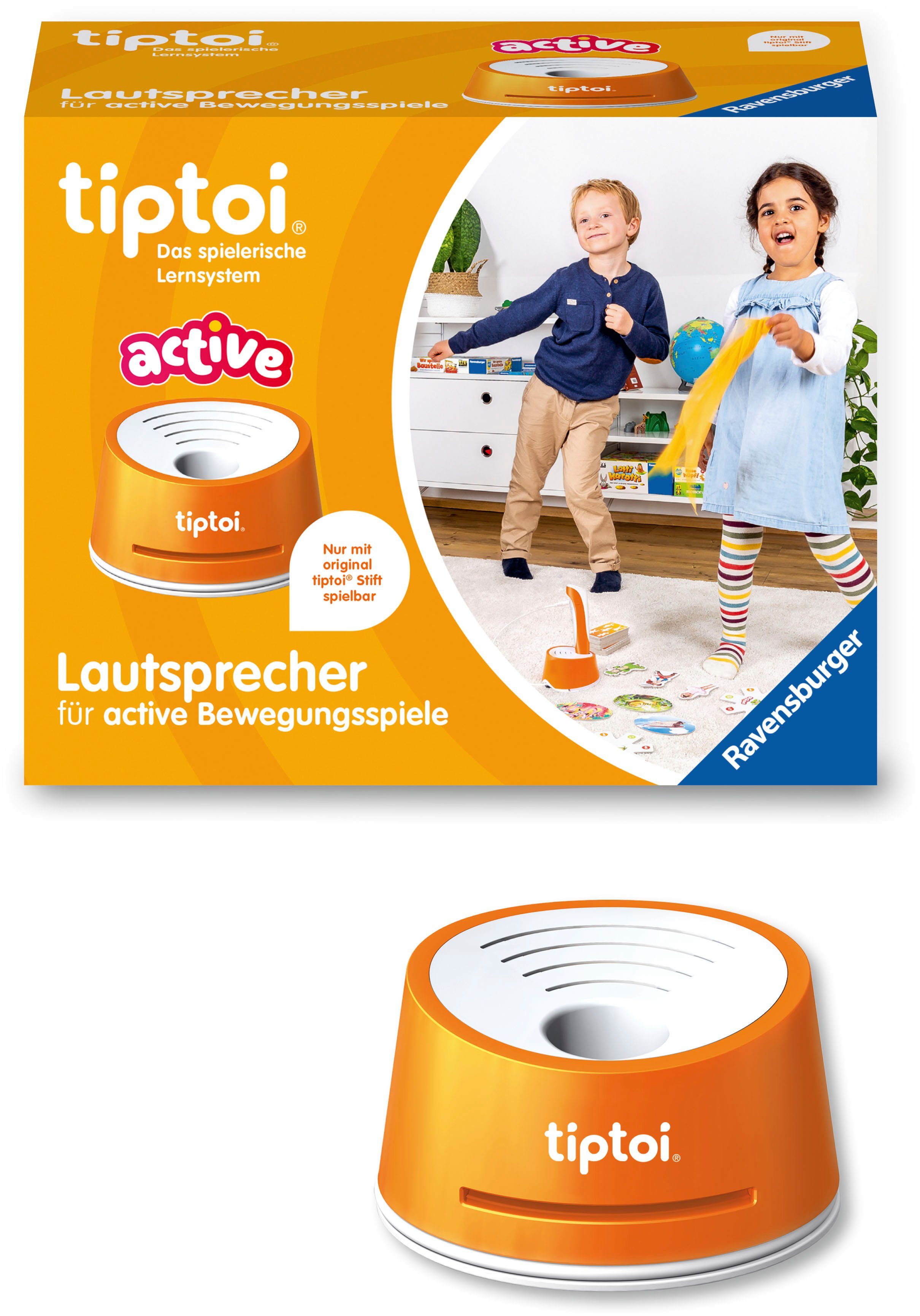 Ravensburger Spiel tiptoi® ACTIVE Lautsprecher, Bewegungsspiel, für den tiptoi®-Stift, Made in Europe