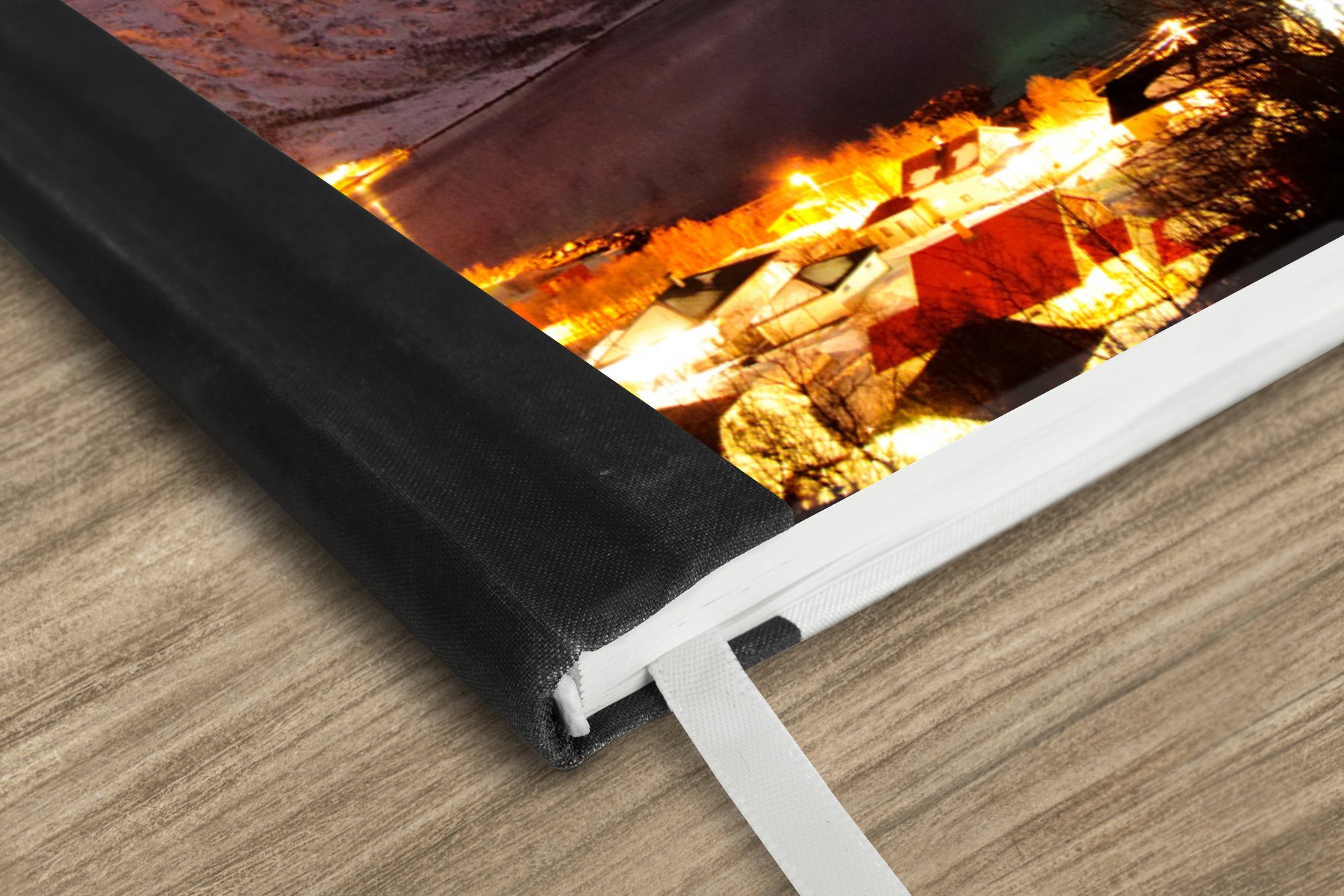 Thumbnail - MuchoWow Notizbuch Aurora - Berg - Fjord, Notebook, Notizblock a5, Tagebuch, Journal Liniert