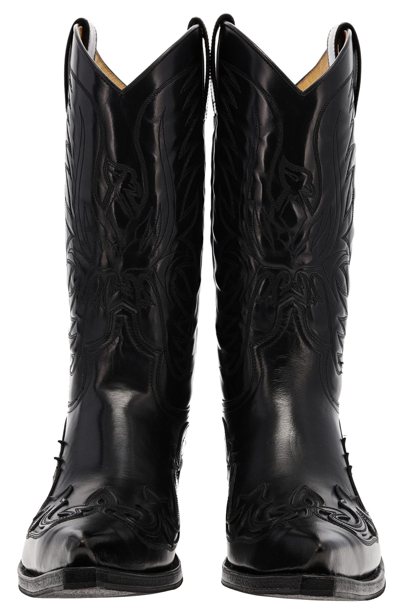Sendra Boots CUERVO 3241 Schwarz Cowboystiefel Rahmengenähter Herren Cowboystiefel
