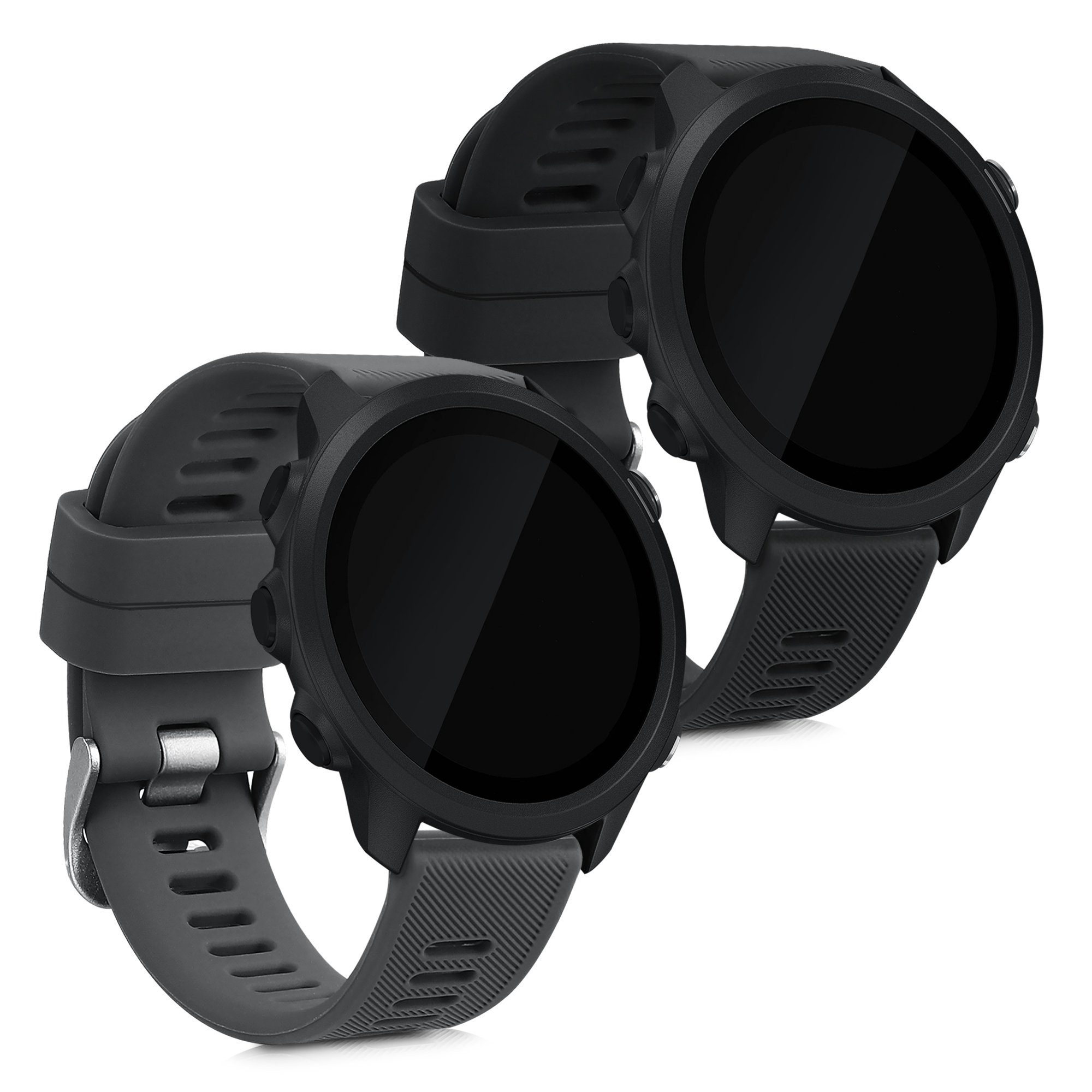 kwmobile Uhrenarmband, 2x Sportarmband kompatibel mit Garmin Forerunner 55  - Armband TPU Silikon Set Fitnesstracker online kaufen | OTTO