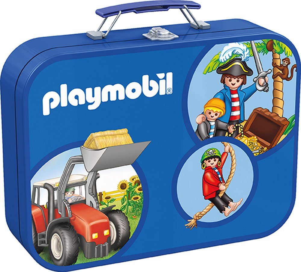 Playmobil Spiele 2 Puzzle Schmidtspiele Puzzlebox 55599 Schmidt Puzzleteile Metallkoffer,