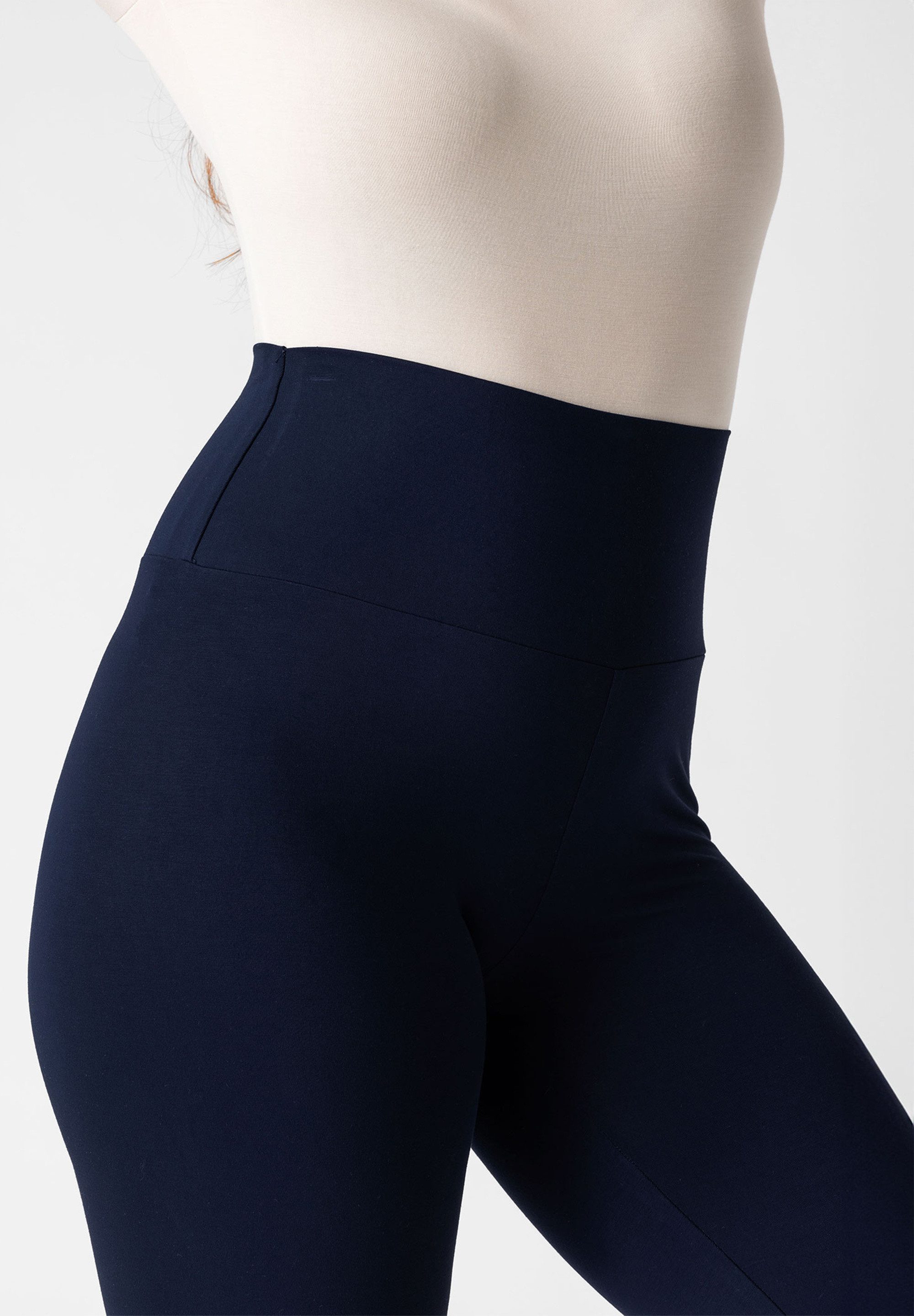 Les Lunes Leggings Luna 3/4 Leggings (Maya Leggings) Bambusviskose, 3/4 Länge, elastischer hoher Bund, bequeme Passform