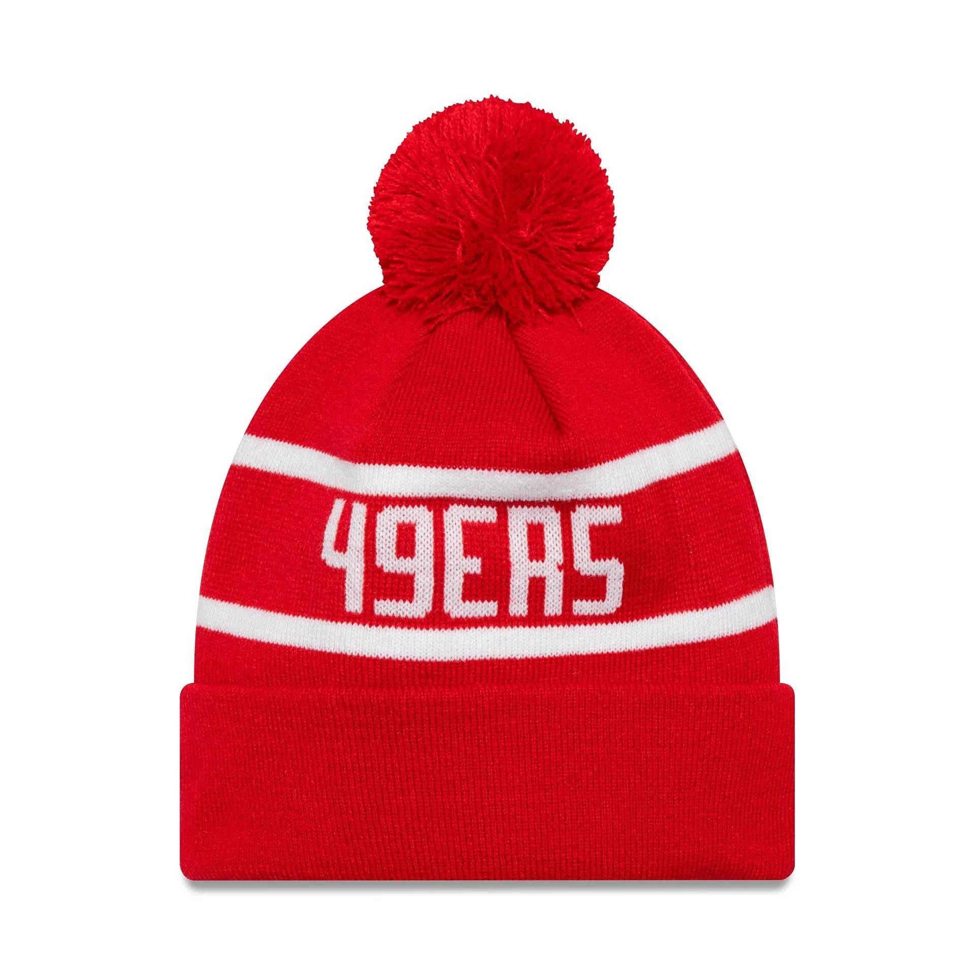 New Era Bommelmütze Mütze New Era NFL Jake San Francisco 49ers doppelt gelegter Umschlag
