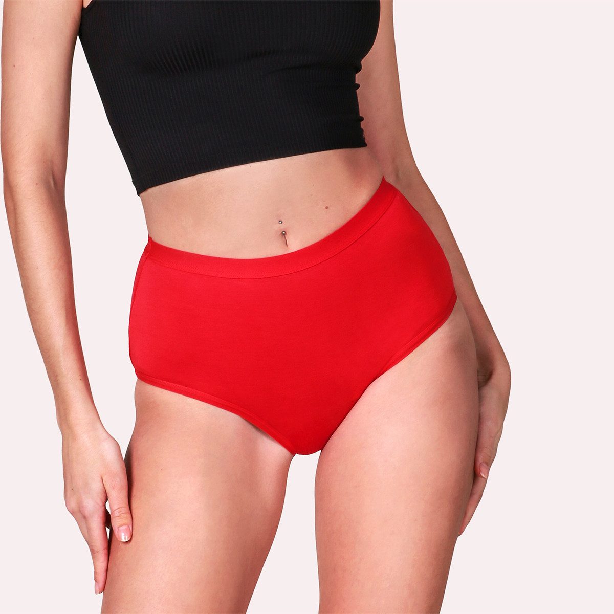 Taynie Periodenslip Comfort bamboo ultra - Saugstarke High-Waist Periodenunterwäsche (1-St., 1er-Pack) Ultra Dry Technologie & Bambus-Viskose – weich, atmungsaktiv & sicher