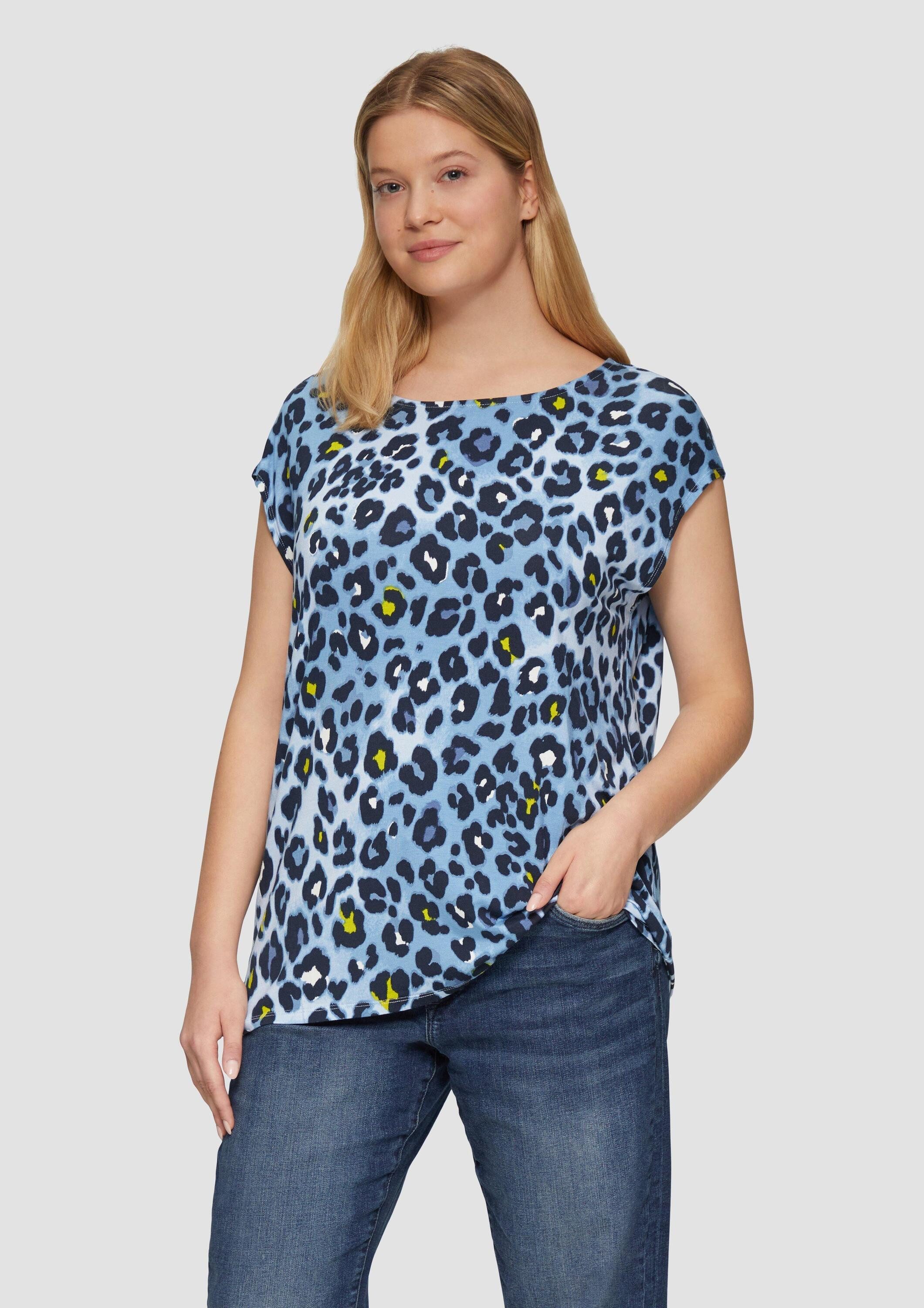 s.Oliver Kurzarmshirt T-Shirt T-Shirt im Relaxed Fit