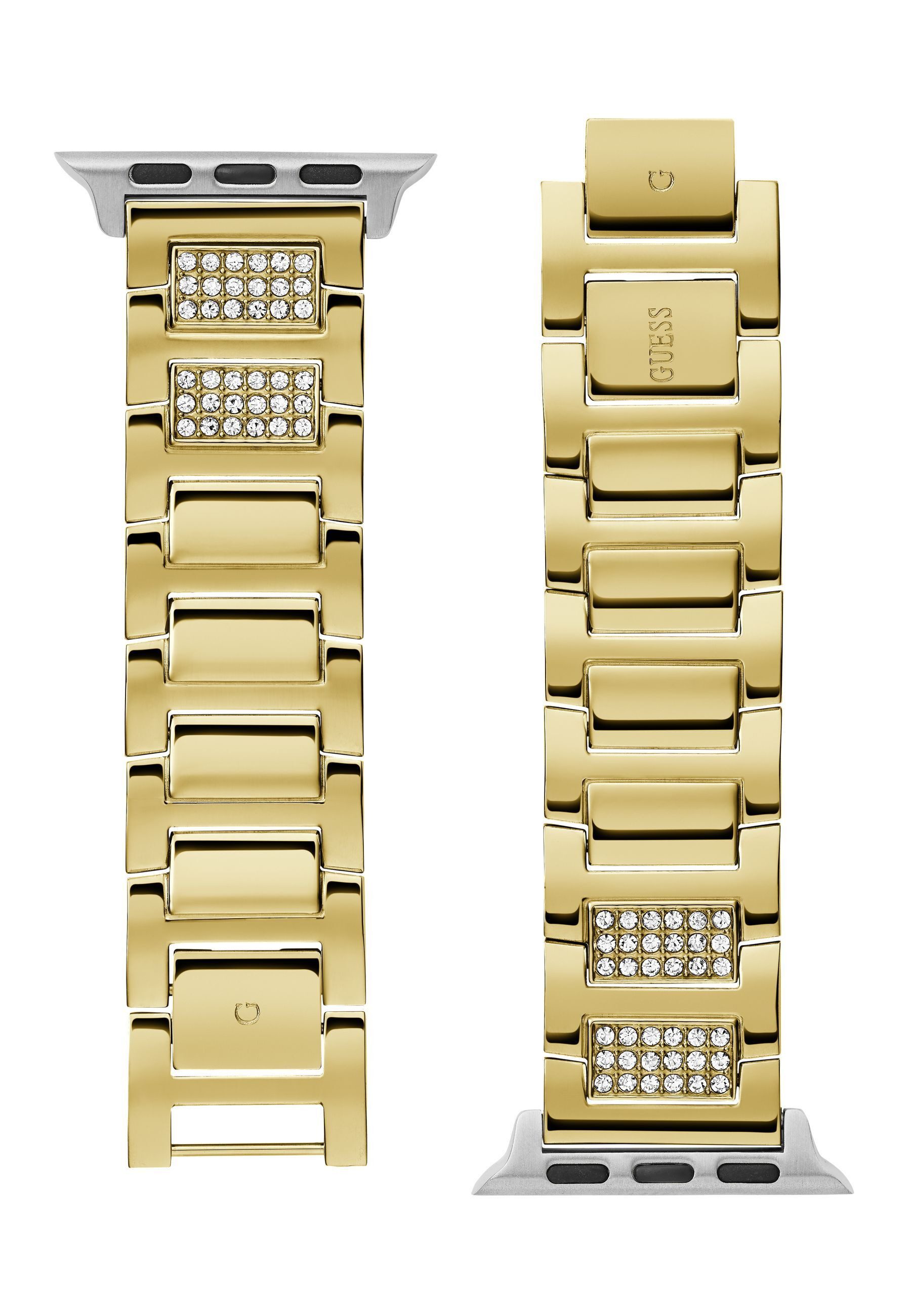 Guess Uhrenarmband GUESS APPLE BAND (38MM-40MM), Gehäuse aus 100% Nicht zutreffend und ein Armband aus 100% Edelstahl
