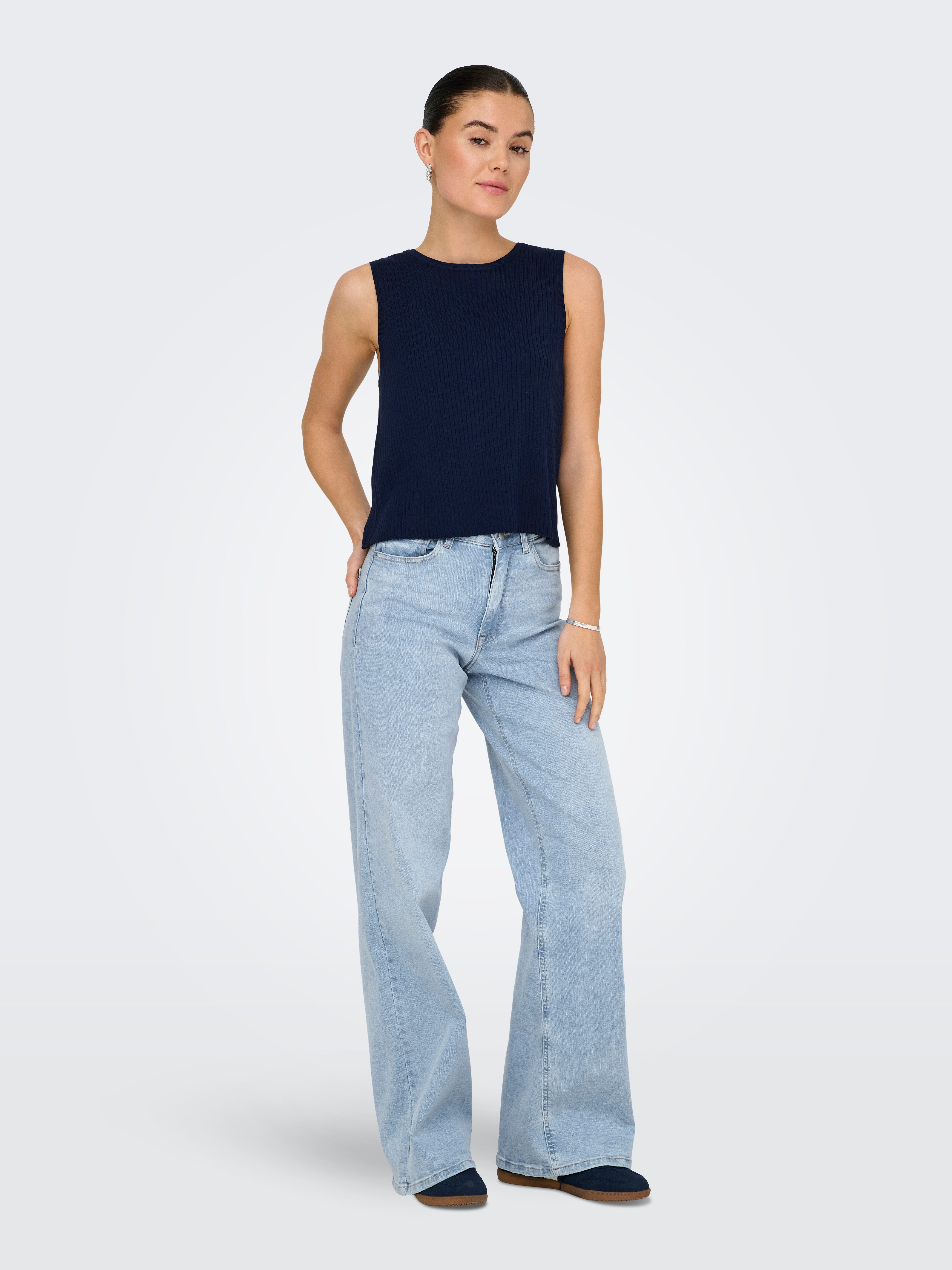 JDY High-waist-Jeans JDYFELINA-FINA HW WIDE JNS LBD DNM NOOS