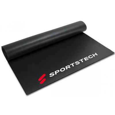 Sportstech Bodenschutzmatte Bodenschutzmatten, für Fitnessgeräte Heimtrainer – Sport Multifunktionsmatte