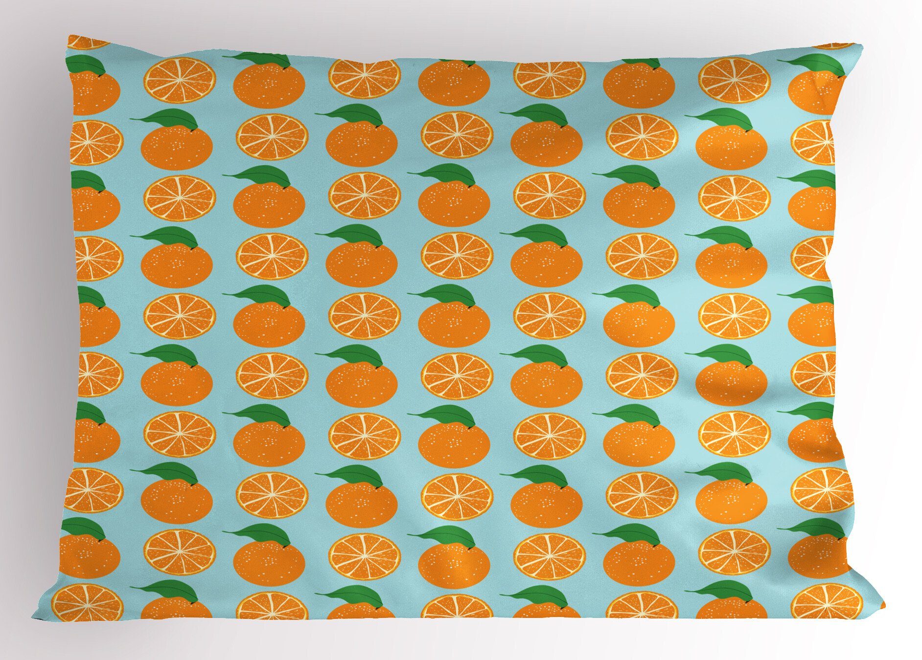 Abakuhaus Halb C Gedruckter Orange Obst Cut Kopfkissenbezug, Stück), Kissenbezüge Queen (1 Dekorativer Size Vitamin
