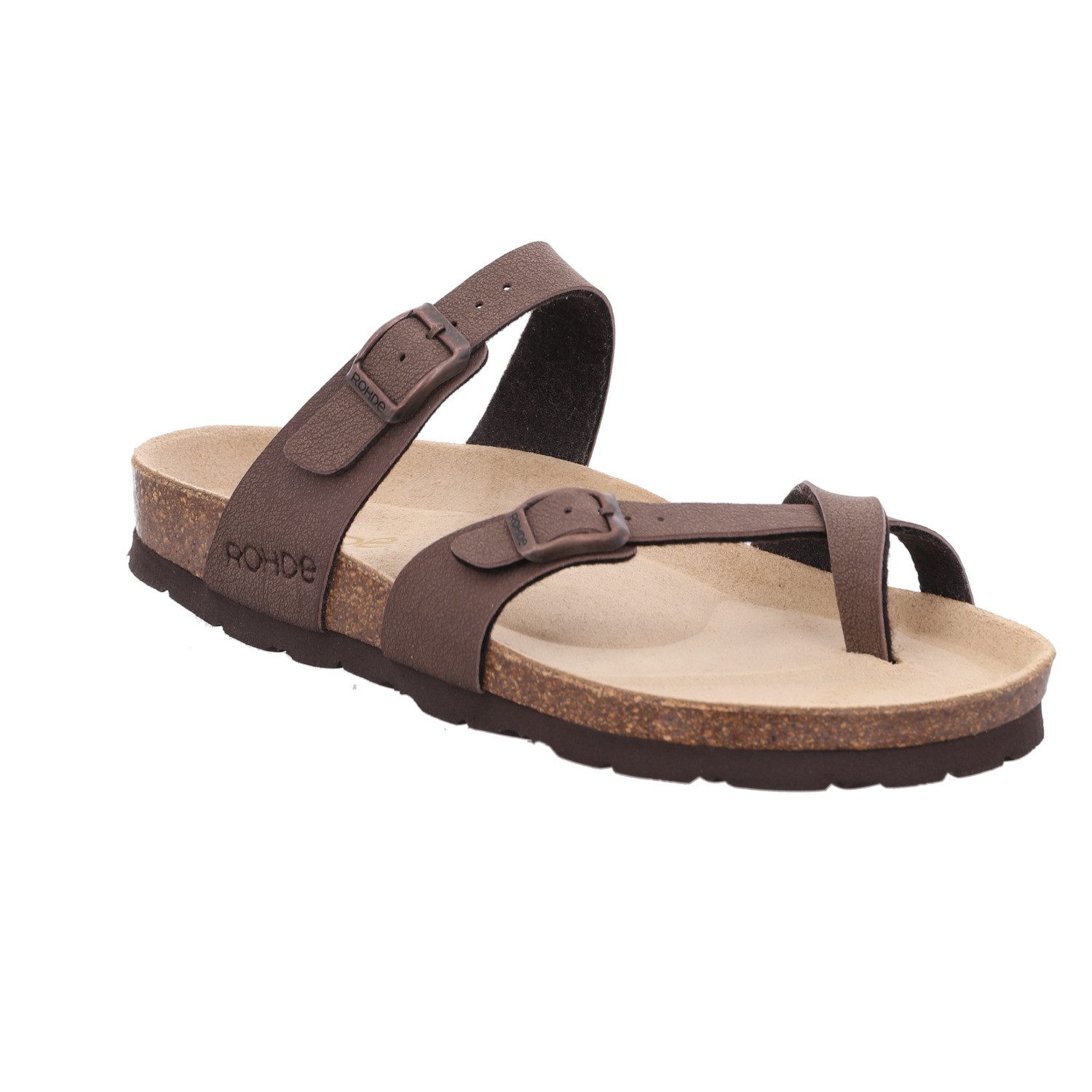 Rohde ALBA Zehentrenner Pantolette, Sommerschuh, Urlaubsschuh mit vorgeform günstig online kaufen