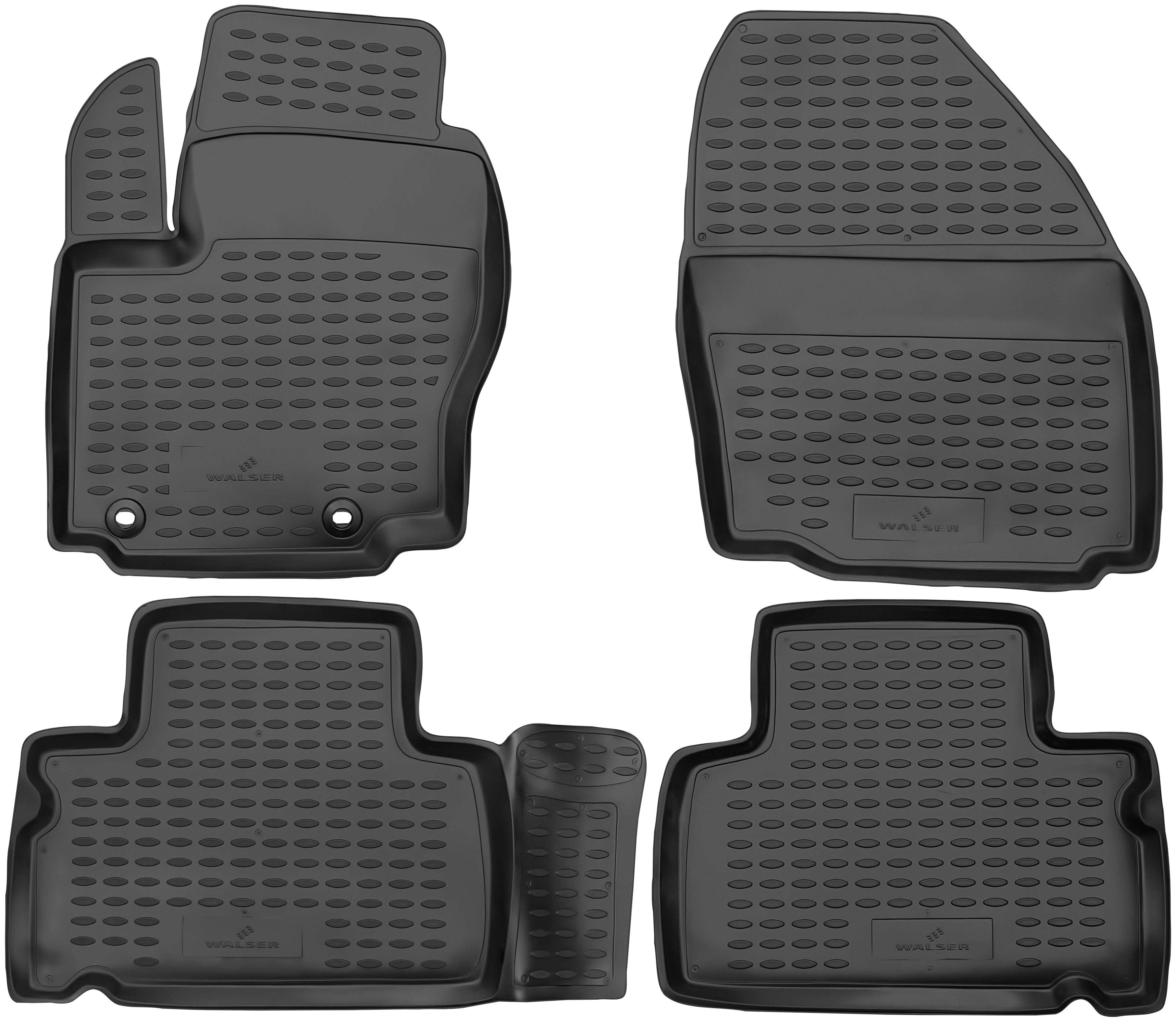 WALSER Passform-Fußmatten XTR (4 St), Ford - 12/2014 S-MAX (WA6) 05/2006 für