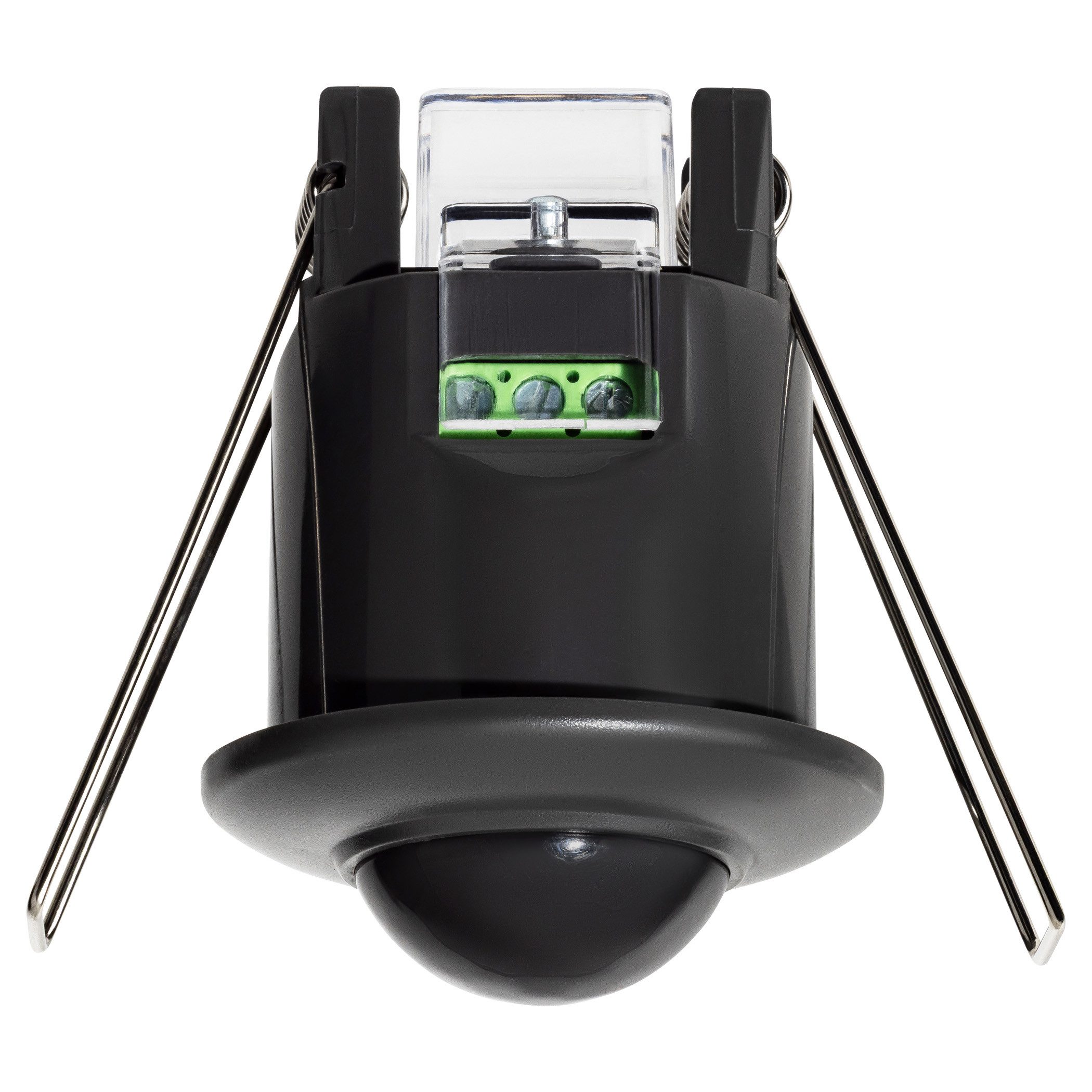 SEBSON Bewegungsmelder Mini Infrarot Sensor Unterputz Decke, Reichweite 6m 360° - Ø50x66mm, programmierbar, Einbauloch: Ø42mm, LED geeignet 400W, 230V, 3 Draht