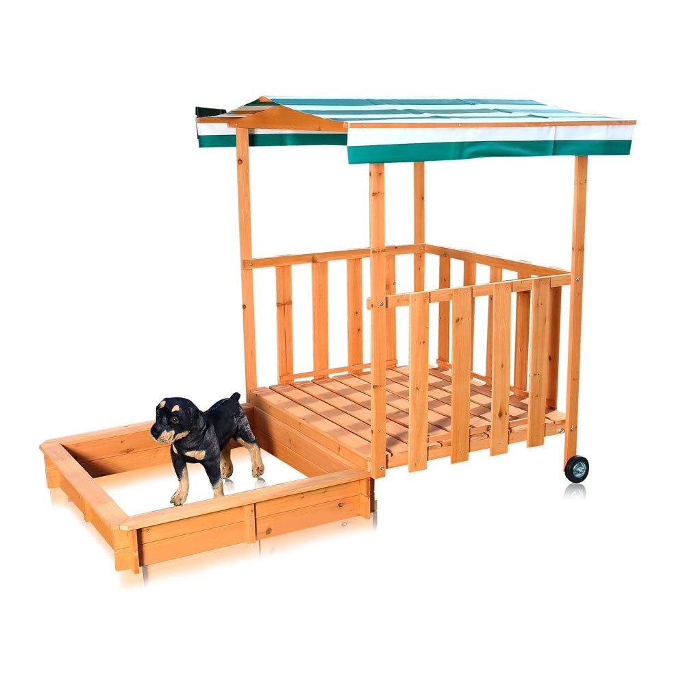 Mucola Sandkasten Sandkasten Sandkiste Holz Dach günstig online kaufen