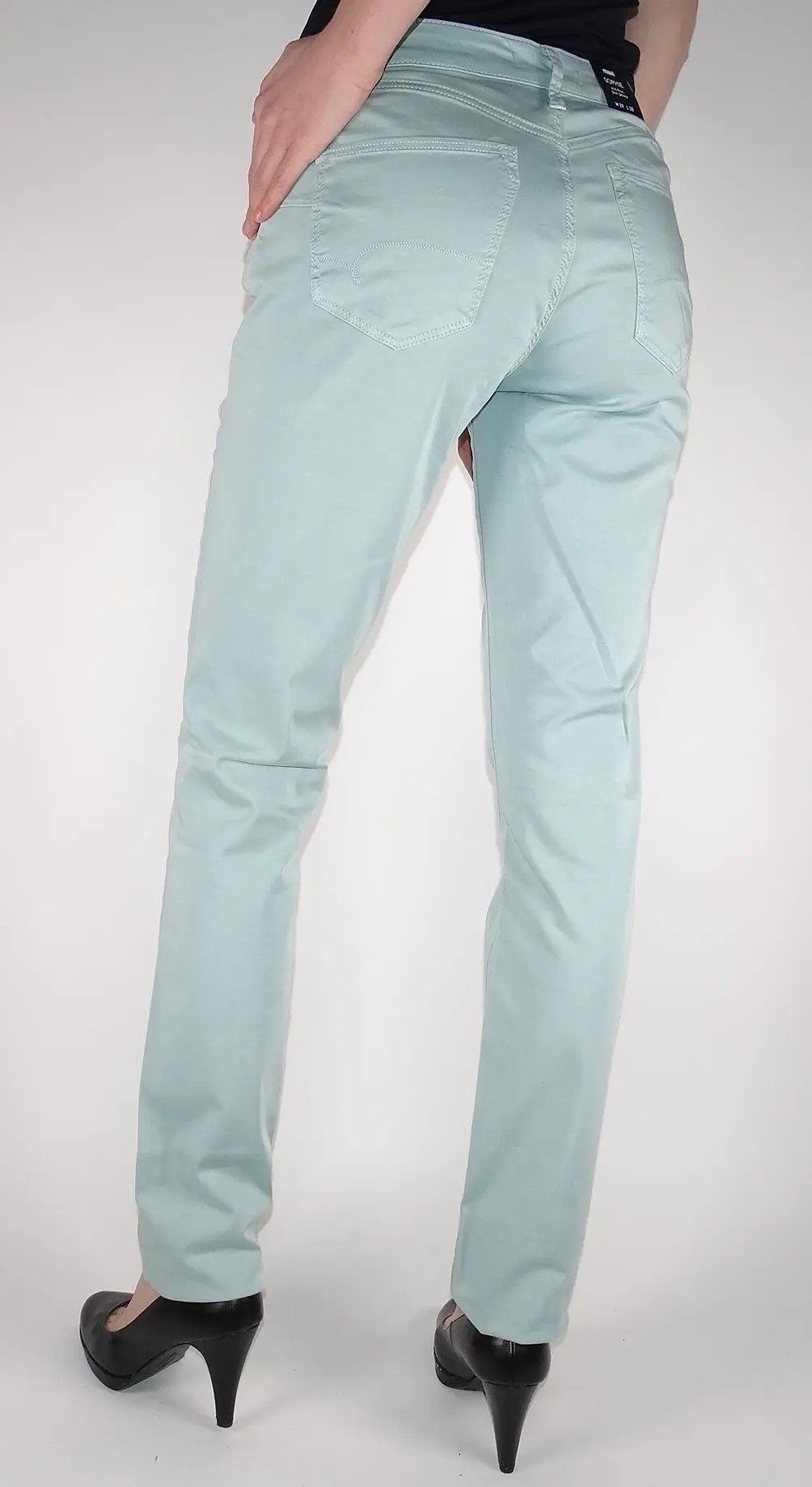 Mavi 5-Pocket-Jeans Sophie glänzendem Satin look,Beinverlauf: günstig online kaufen