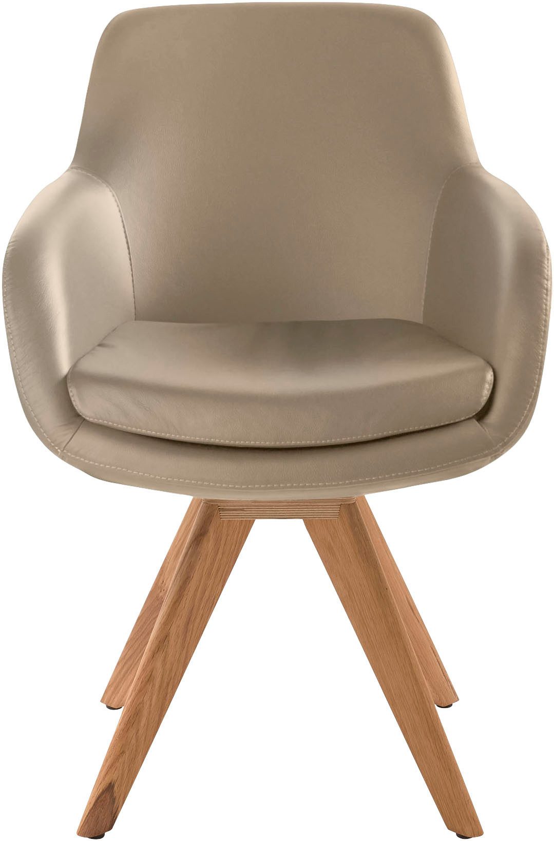 Musterring Esszimmerstuhl Tavia (Set, 2 St), Stativgestell Wildeiche massiv, Drehfunktion optional, diverse Farben