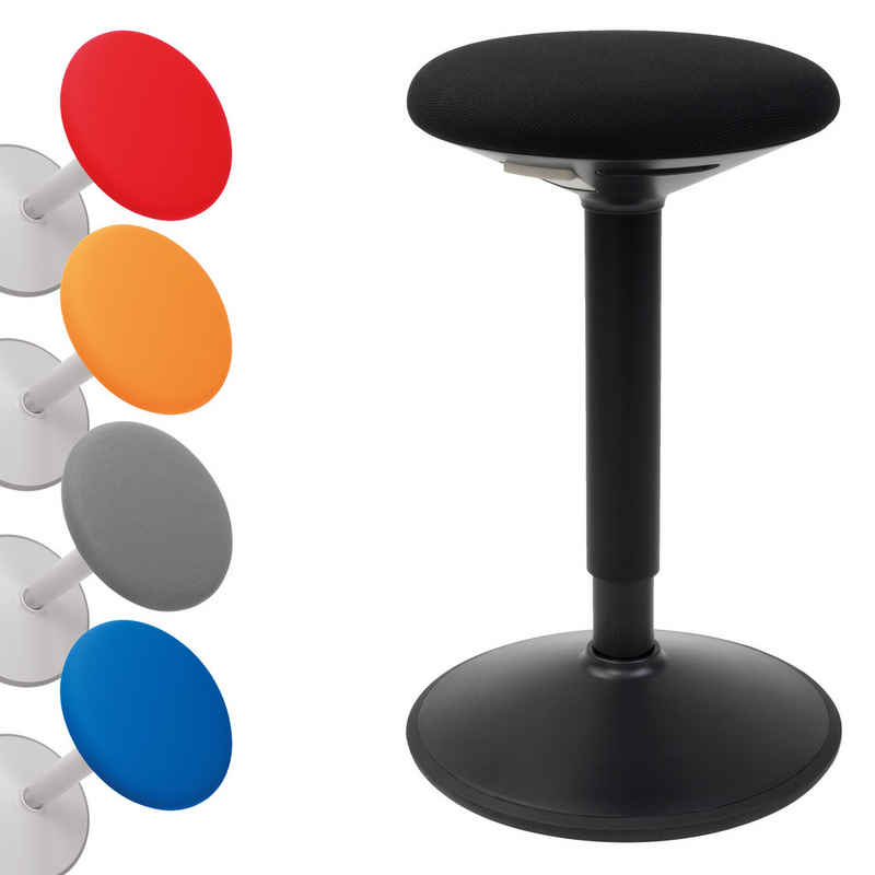 boho office® Stehhilfe, ergonomische Sitzhilfe in Schwarz, höhenverstellbar von 56-81 cm
