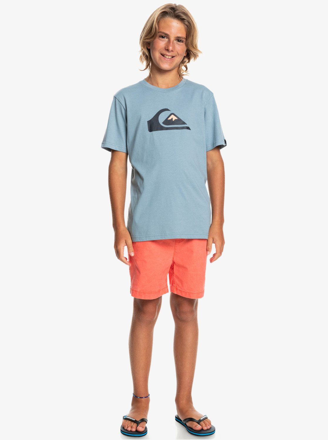 Quiksilver T-Shirt Comp Denim Faded Logo