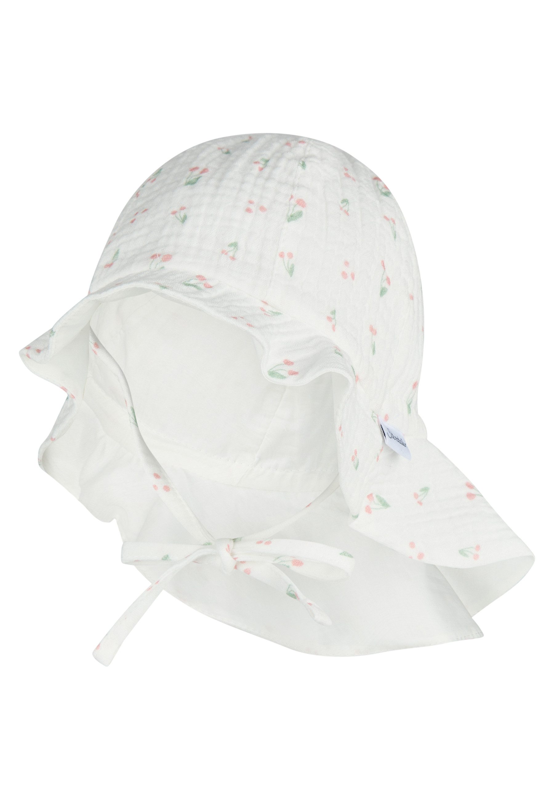 Sterntaler® Sonnenhut Sonnenhut Kirschen (1-St) Bio-Musselin-Sonnenhut mit Kirschen, Größenband, Band, Schutz